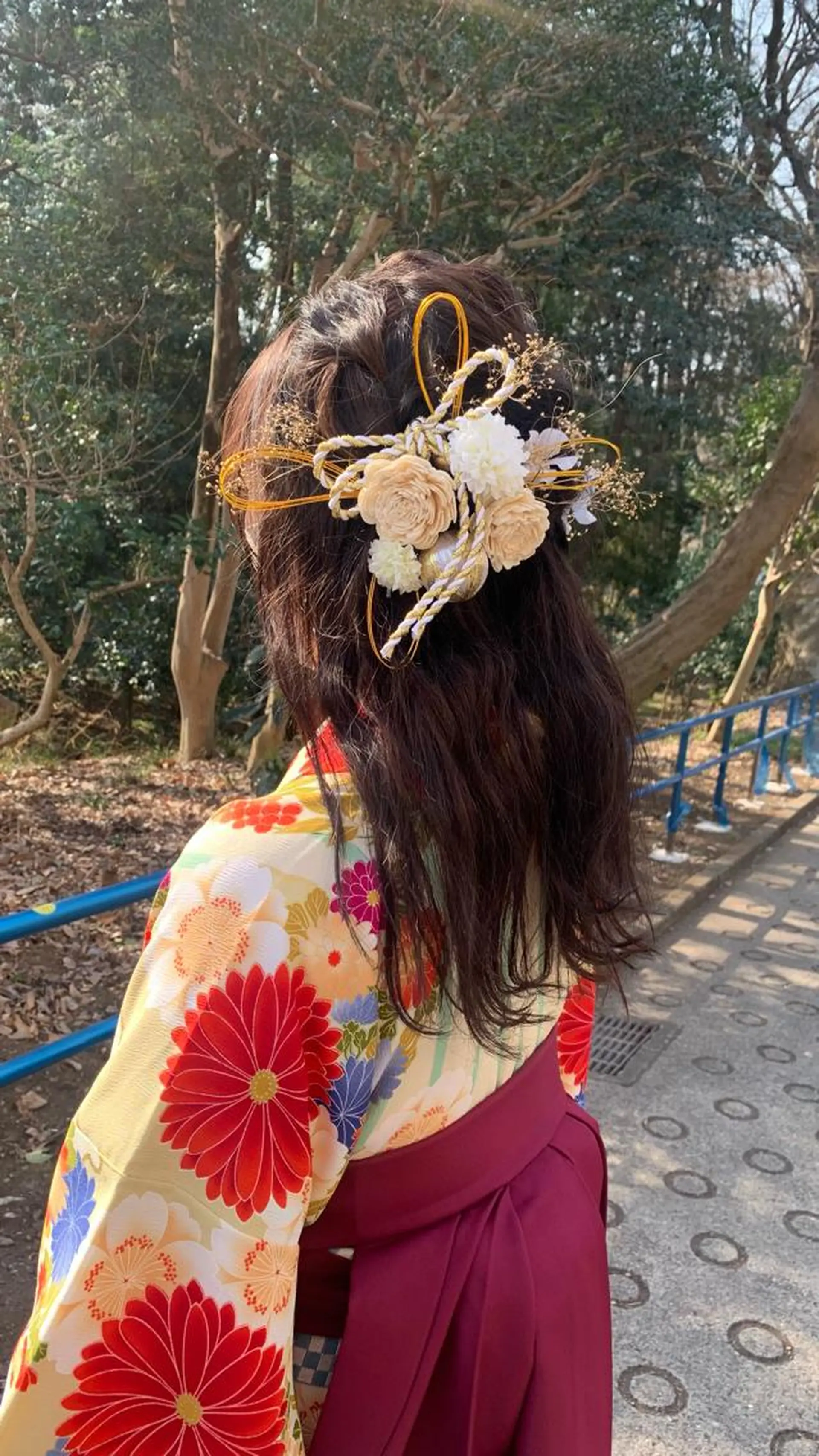 ヘアアレンジ 着付け ショート🌼パーマ 本間正子のヘアスタイル