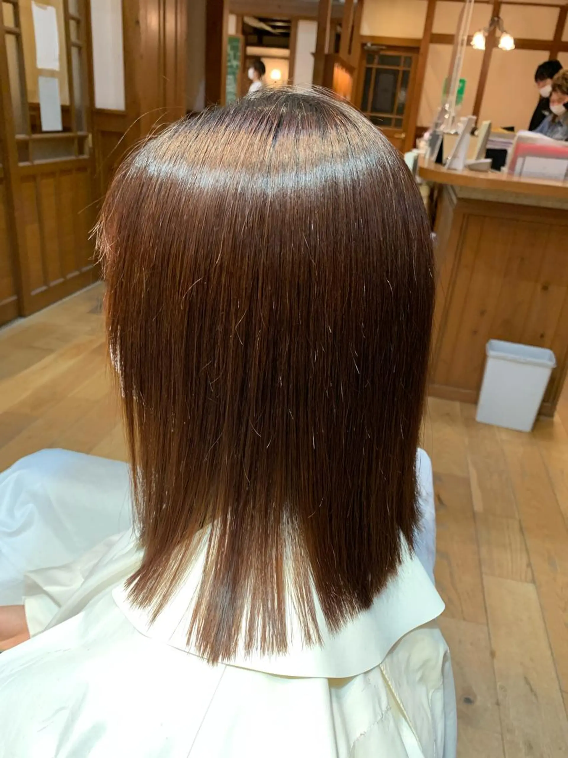 セミロング カラー パーマ Artist 藤﨑紘成のヘアスタイル