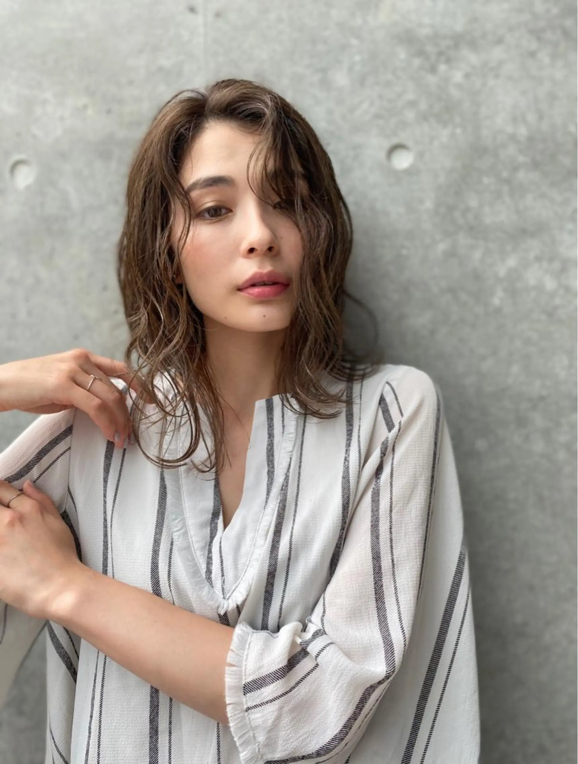 セミロング カット ヘアカラー トリートメント youres hair 髪質改善トリートメント&ヘッドスパ　恵比寿本店【ユアーズ ヘア】所属・愛されヘア♪ 大森春奈のヘアスタイル