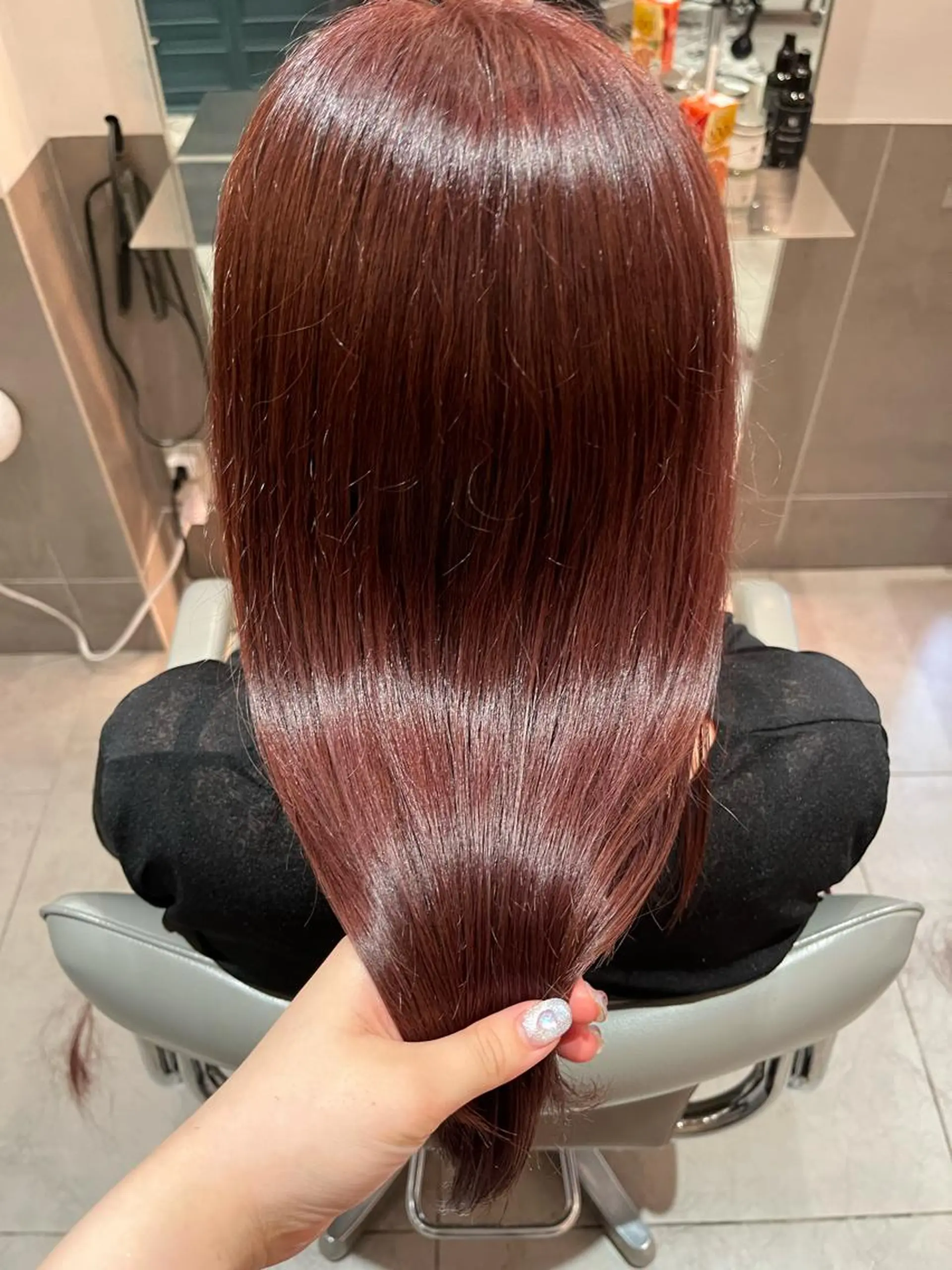 セミロング カラー ヘアカラー 🍊暖色カラー🍊 sakuraのヘアスタイル