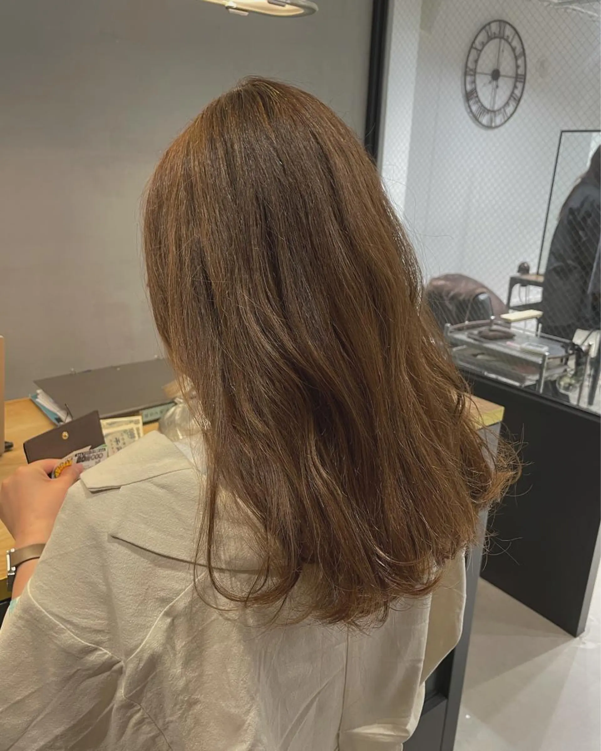 セミロング カット ヘアカラー トリートメント 暖色カラー🍊 ボブ🌿顔周りcutのヘアスタイル