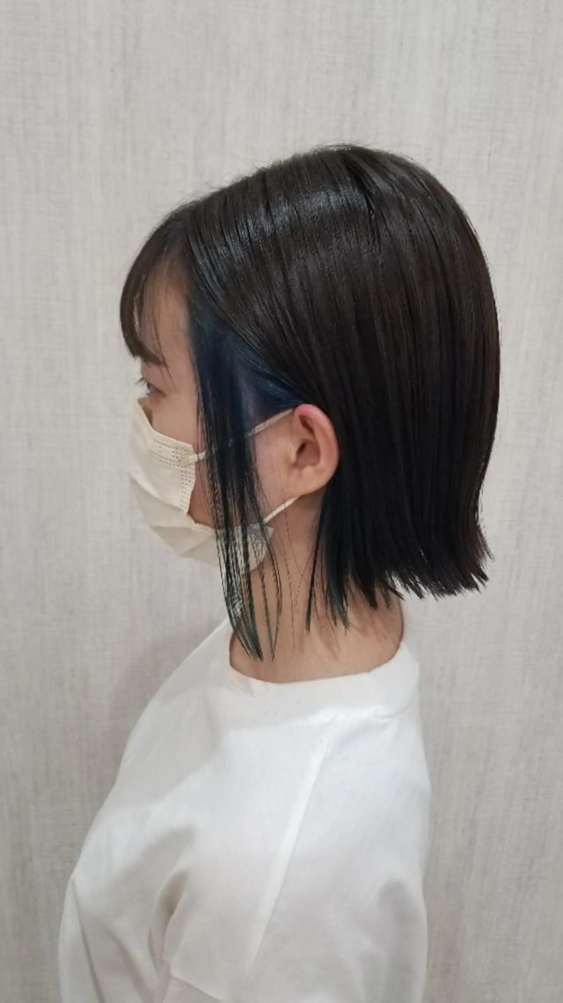 ショート カラー ブルーカラー インナーカラー カット ヘアカラー ✂韓国ヘア髪質改善 レイヤー代表西村功平のヘアスタイル