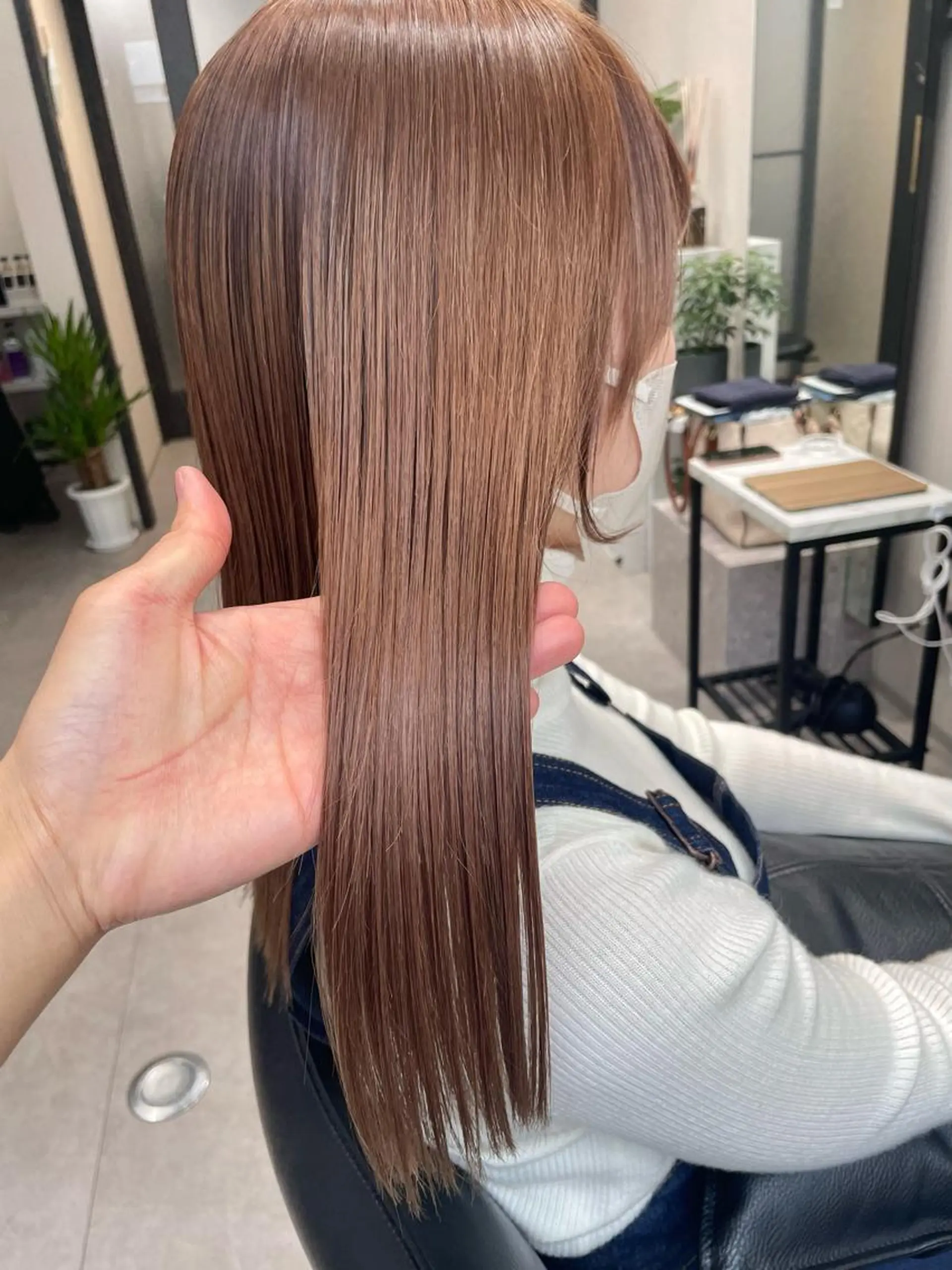 ロング カラー カット 縮毛矯正 トリートメント 髪質改善will hairdesignのヘアスタイル