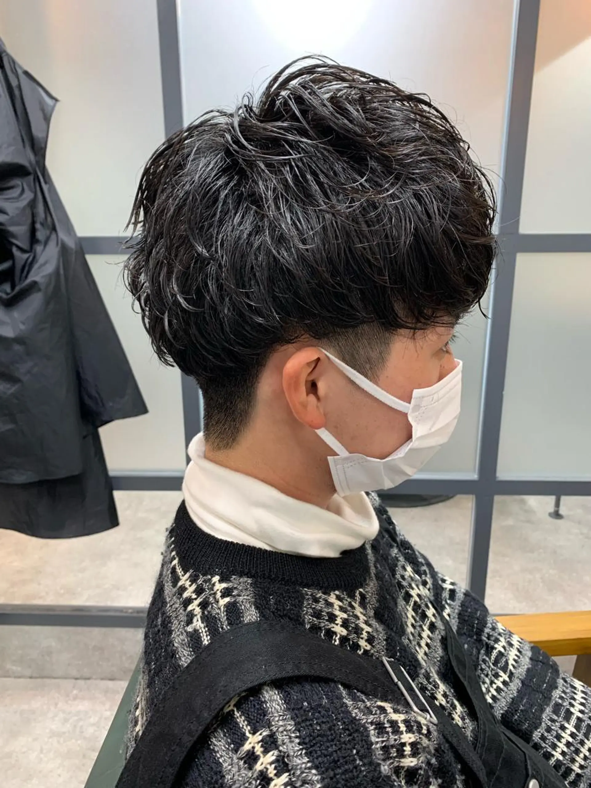 ショート パーマ メンズ カット パーマ 【S.BROOM】 店長　西川徹のヘアスタイル