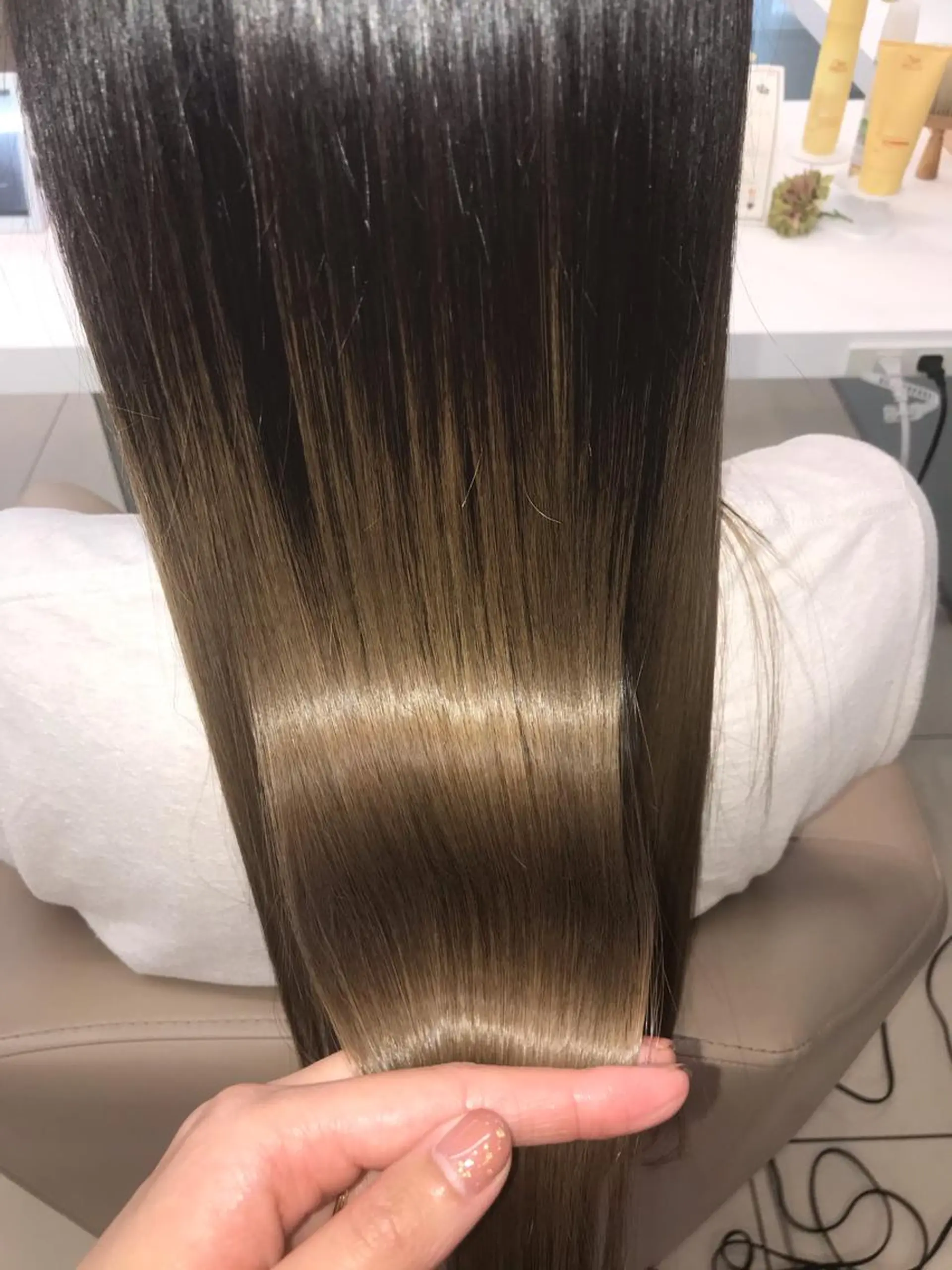 ロング カラー パーマ ヘアアレンジ クリスタルマジック hair &　eyeのヘアスタイル