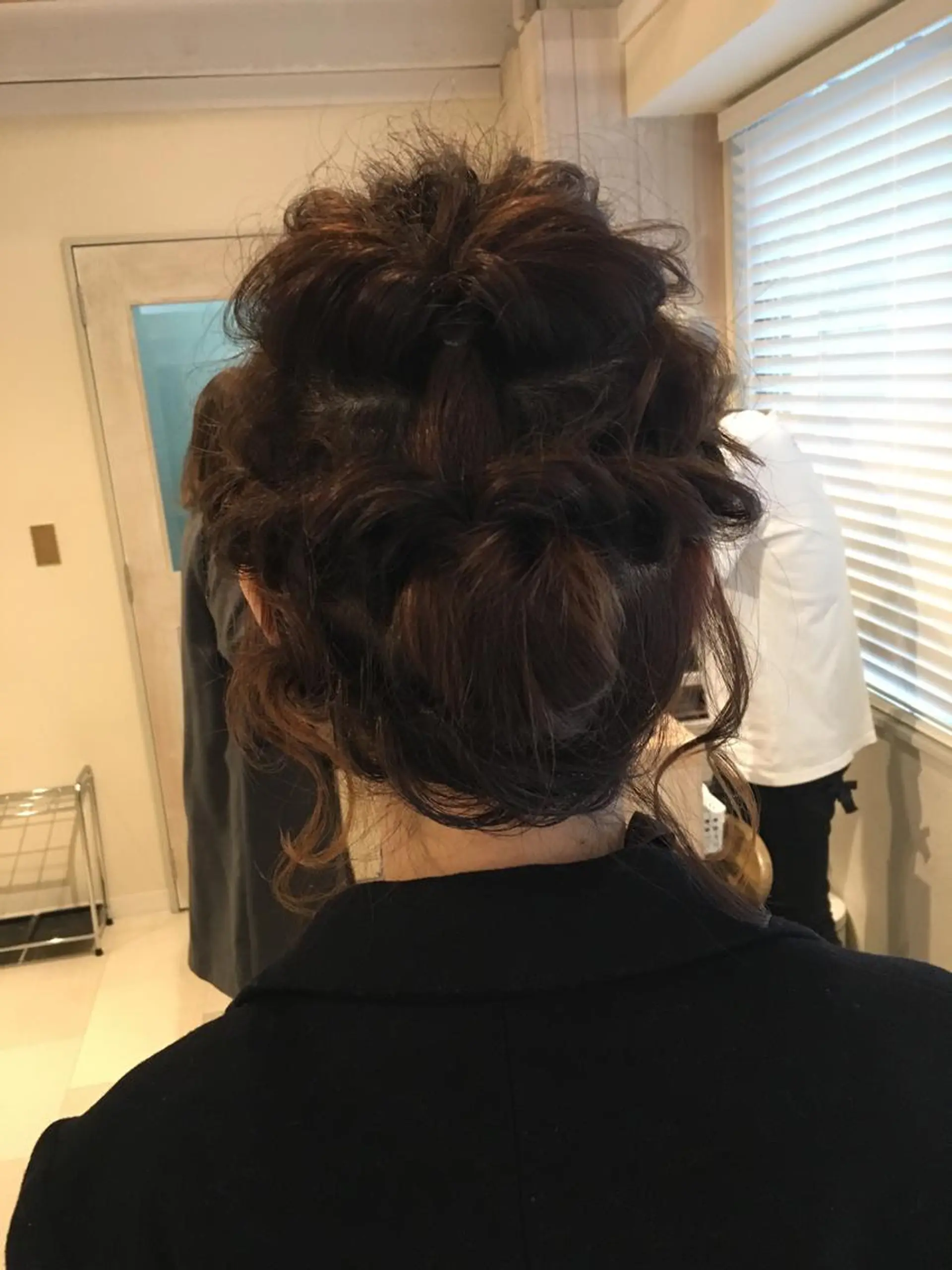 ミディアム ヘアアレンジ 寺門 達也のヘアスタイル