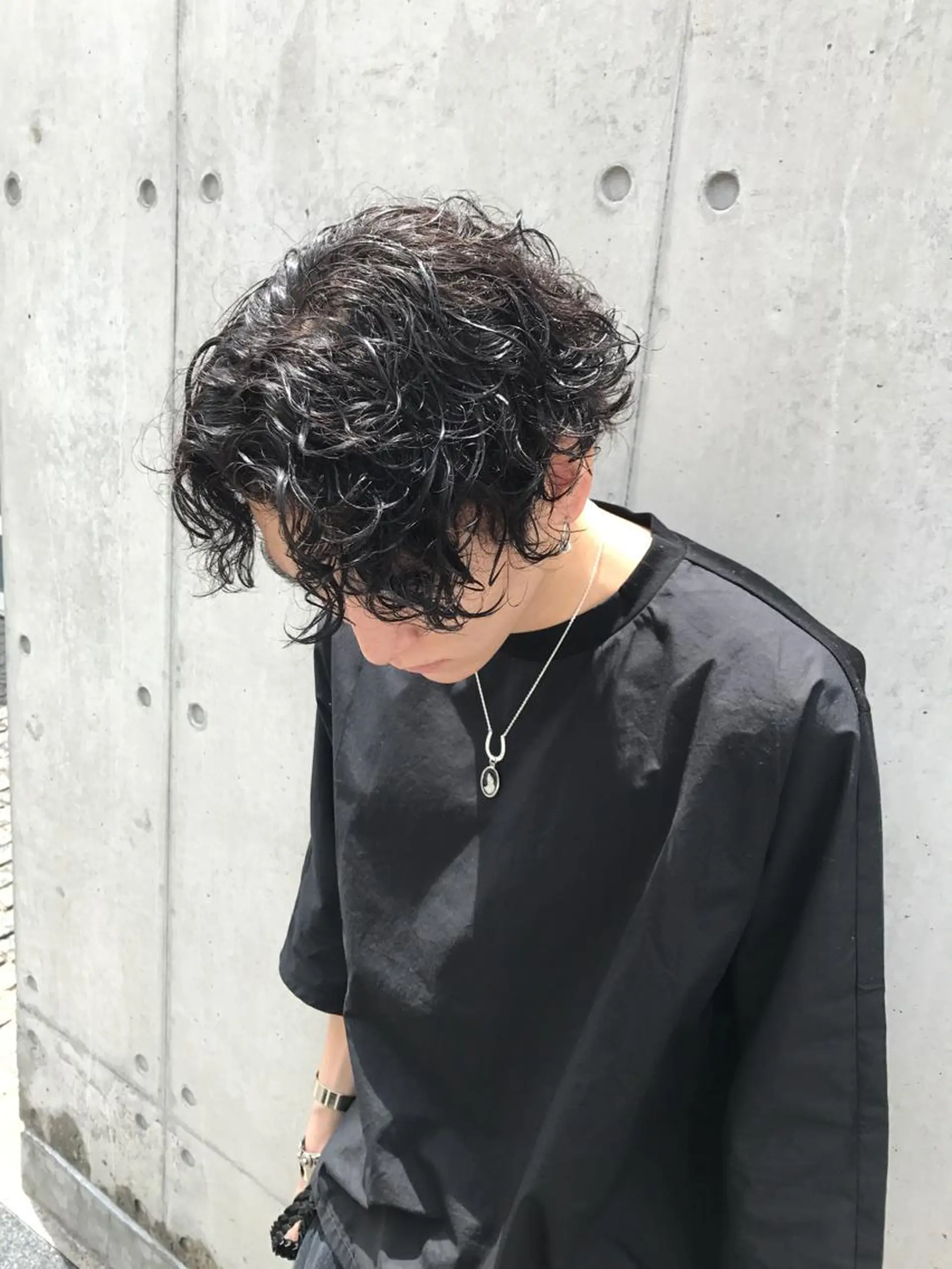 ショート パーマ メンズ メンズパーマ GrandStory SHIBUYA所属・住本 大明のヘアスタイル