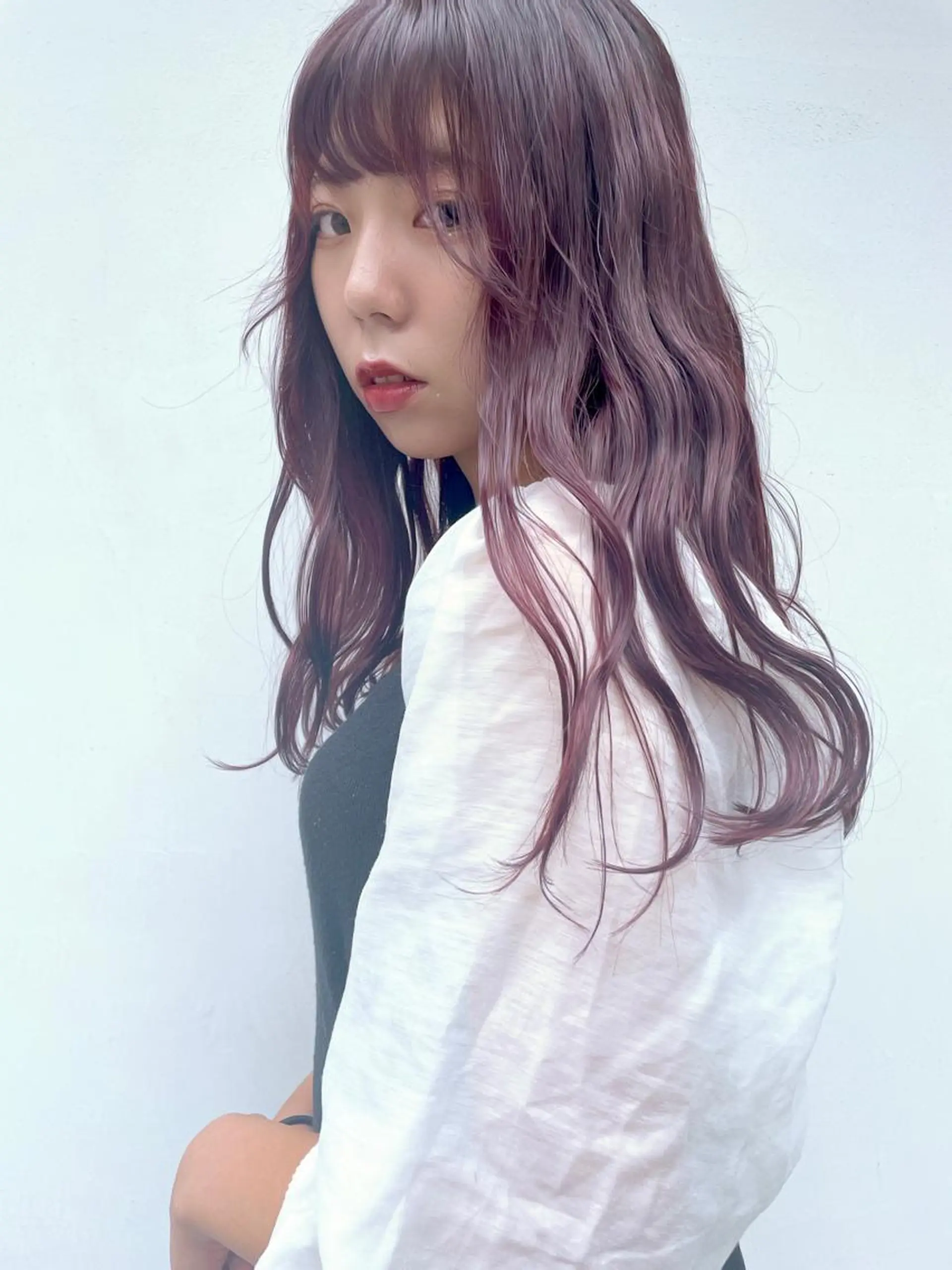 ロング カラー ブリーチ ブリーチなしカラー レッドカラー 🍨モテベージュ🩰 miraiのヘアスタイル