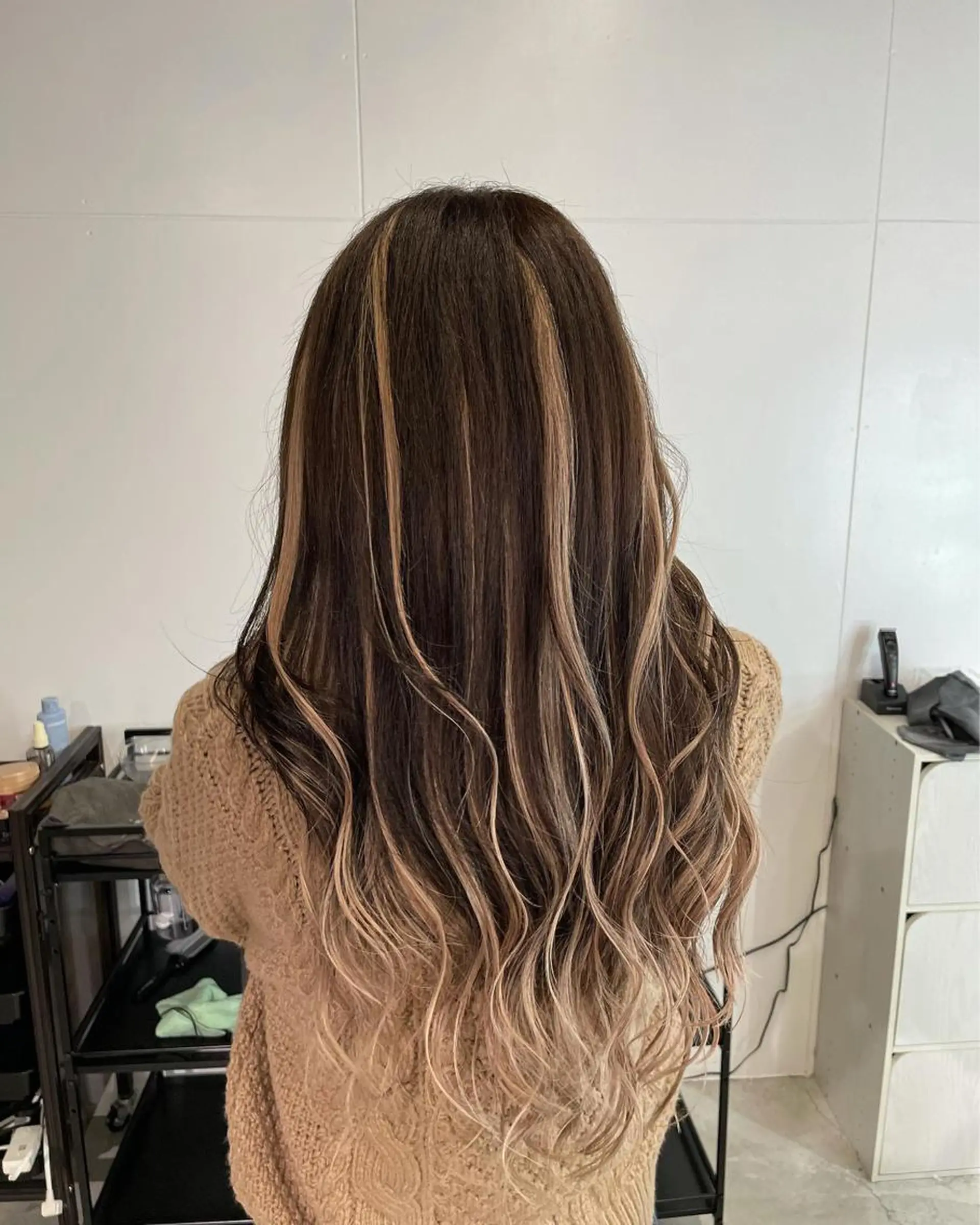 ロング シールエクステ エクステ king高槻店所属・椙本健太 シールエクステのヘアスタイル
