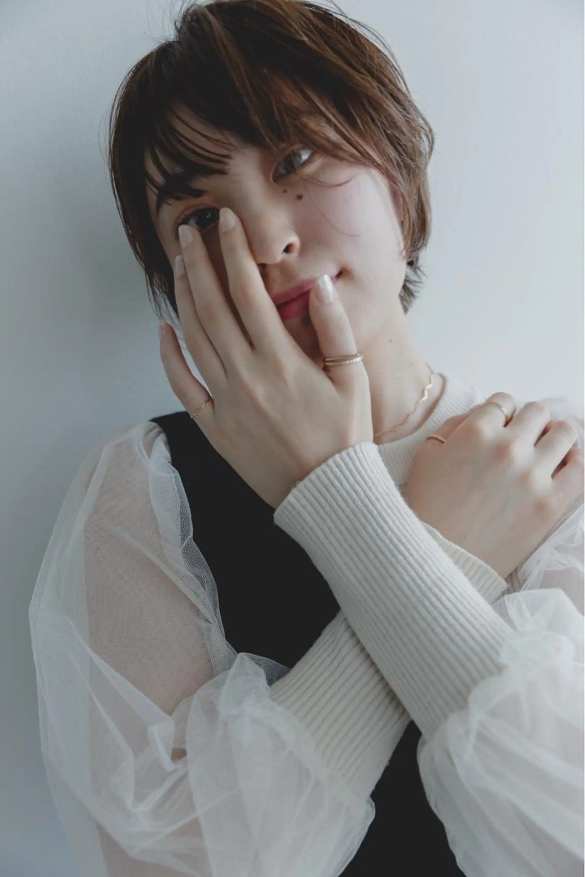 ショート カラー ツジガキ ユウスケのヘアスタイル