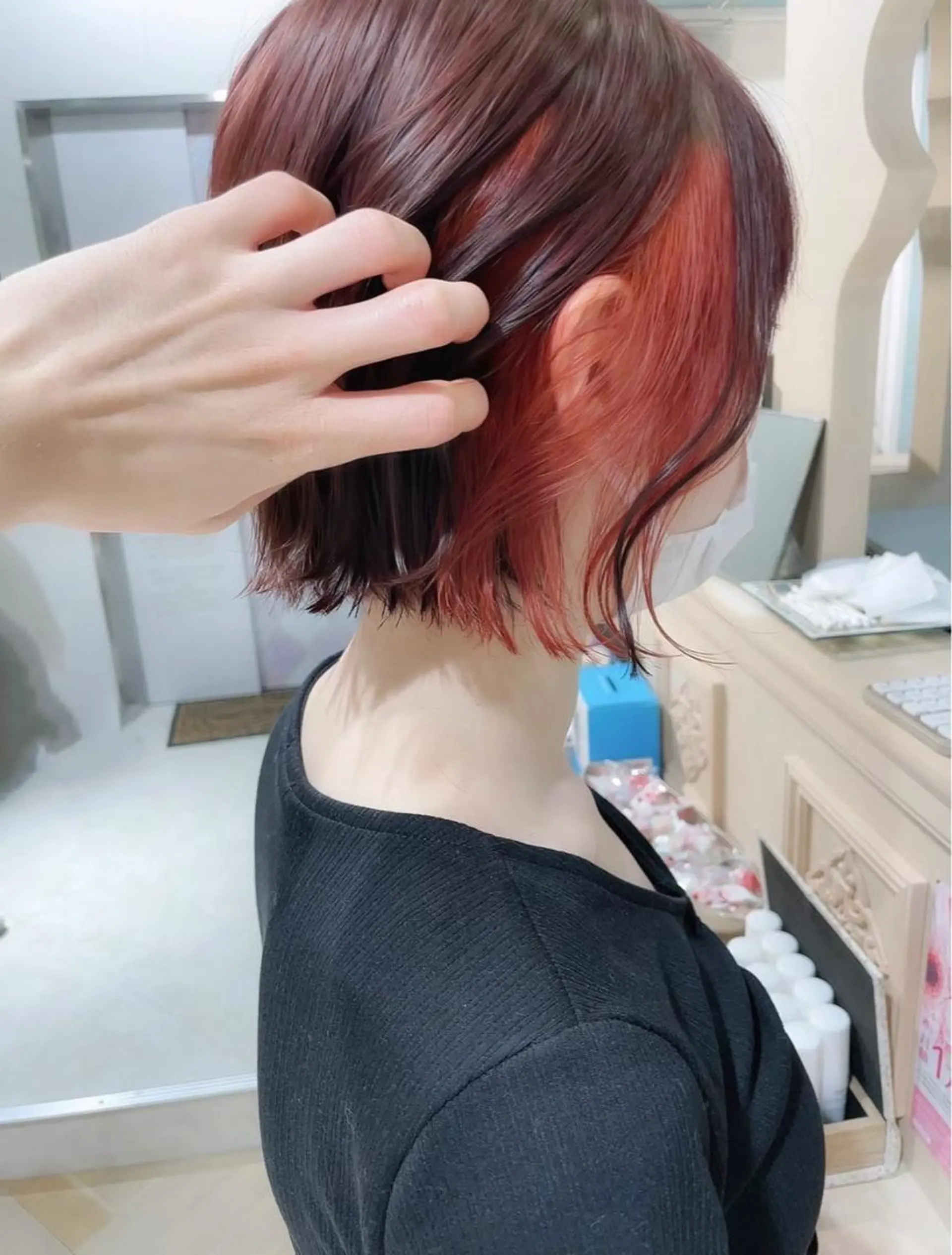 カラー バレイヤージュ ブリーチ ケアブリーチ ダブルカラー ハイライトカラー Bond Story fleek所属・渡辺 麻衣のヘアスタイル