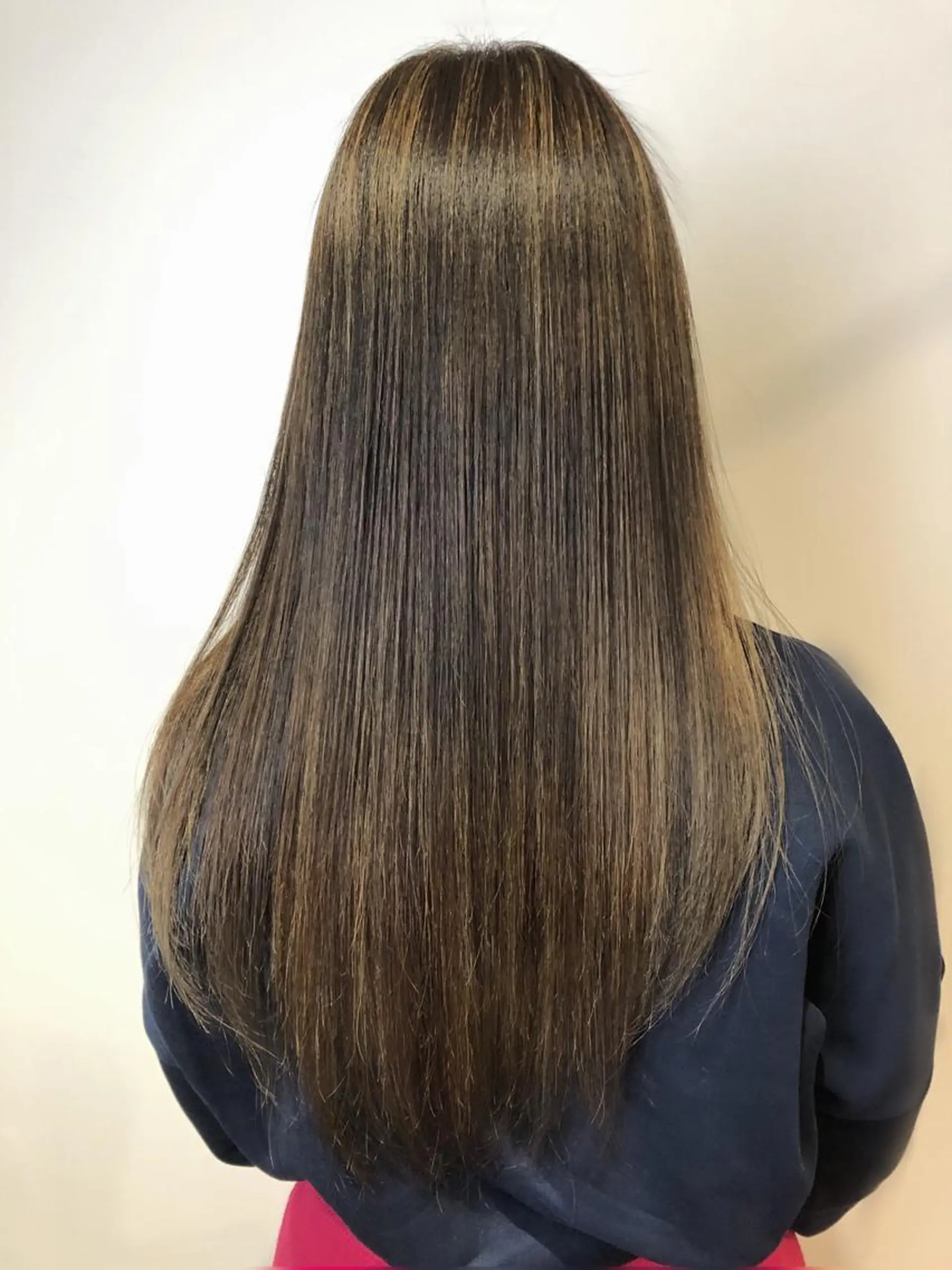 ロング カラー カット 縮毛矯正 トリートメント 青野 文香のヘアスタイル