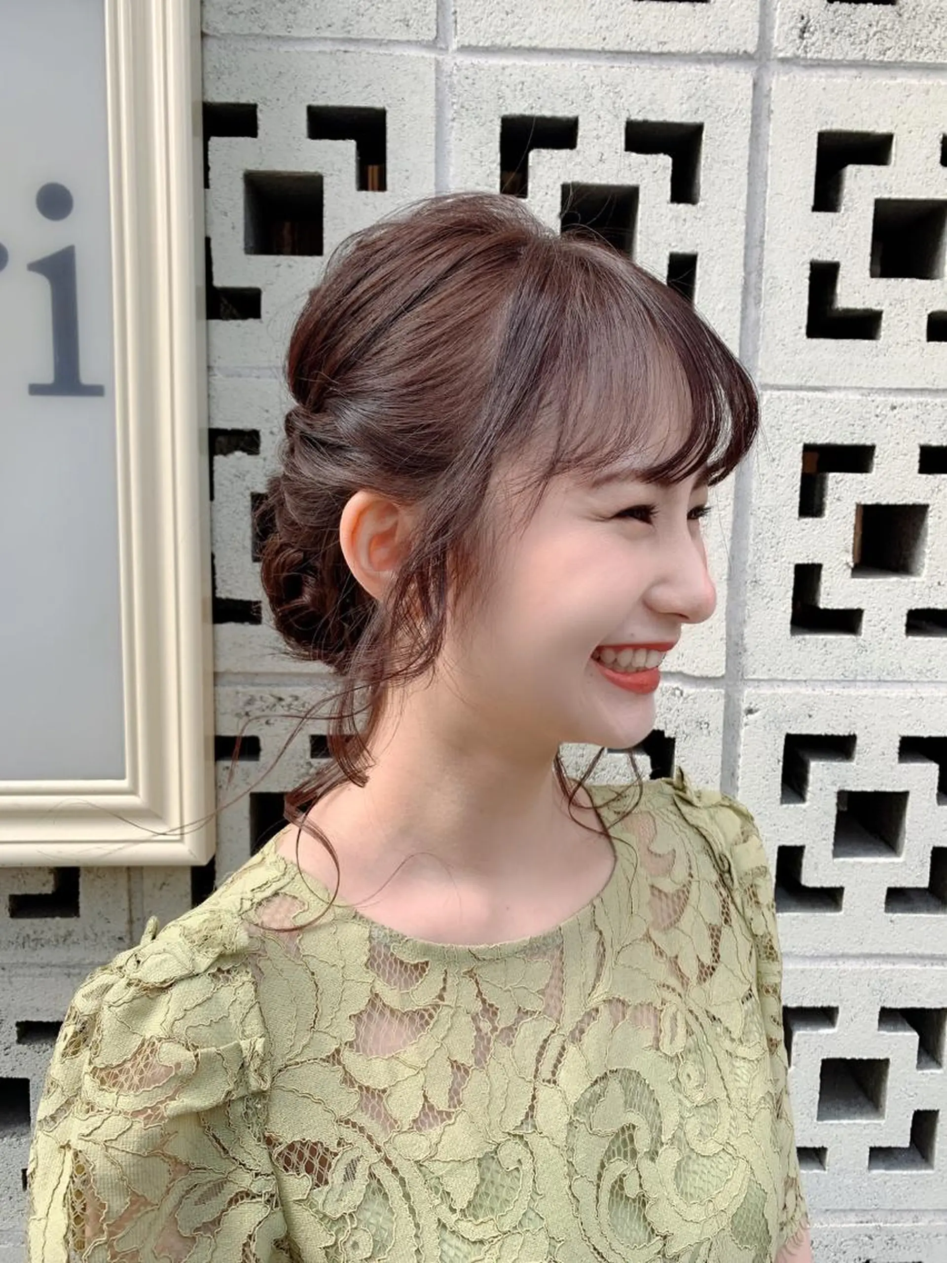 ロング ヘアセット ミルクティーベージュ 🌿店長 清水ひとみのヘアスタイル