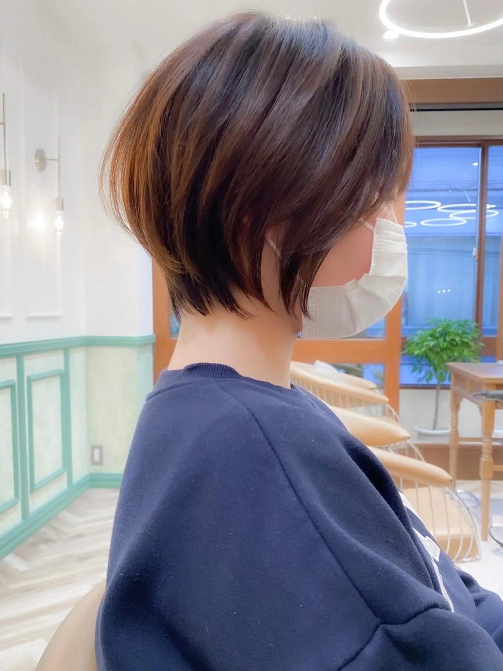 ショート カラー ショートボブ ボブ ショートヘア カット トリートメント ショート ショートボブ斉藤航人のヘアスタイル