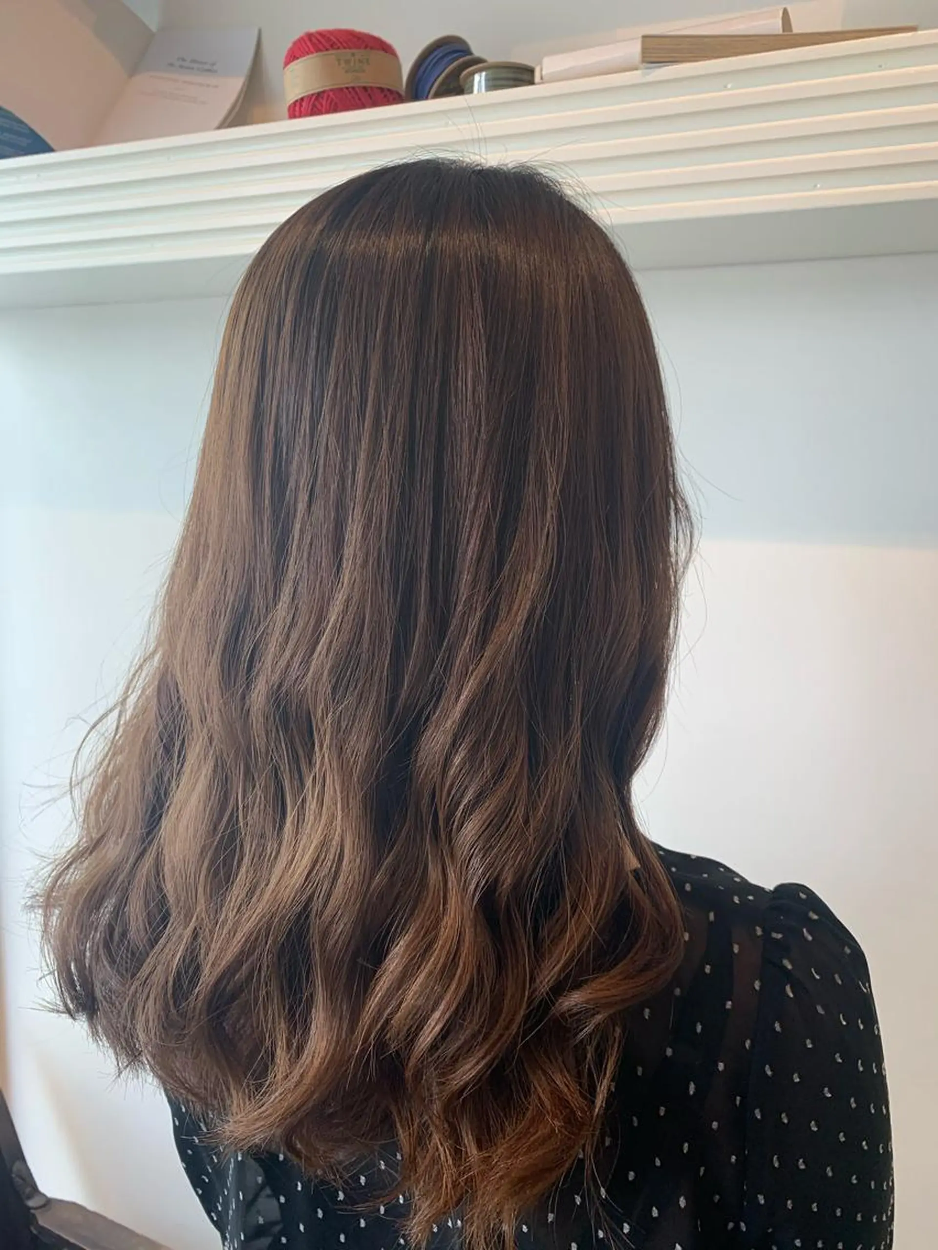 セミロング アッシュ ヘアカラー トリートメント ヘッドスパ ヘアセット 山口 竣也のヘアスタイル