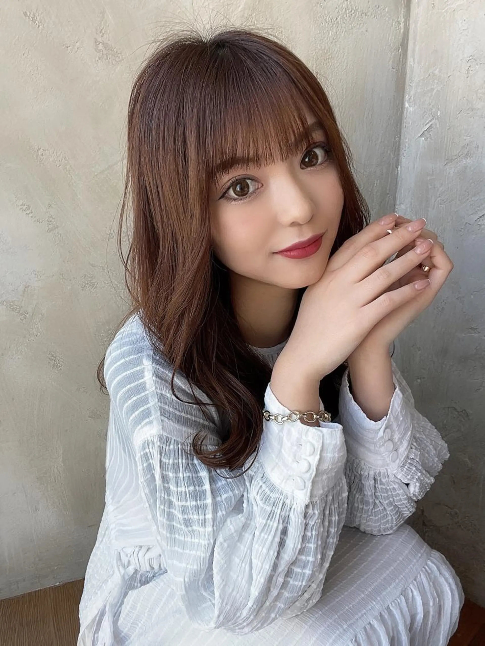 セミロング カット ヘアカラー トリートメント モテ髪🤍こなれヘア 藤山裕大のヘアスタイル
