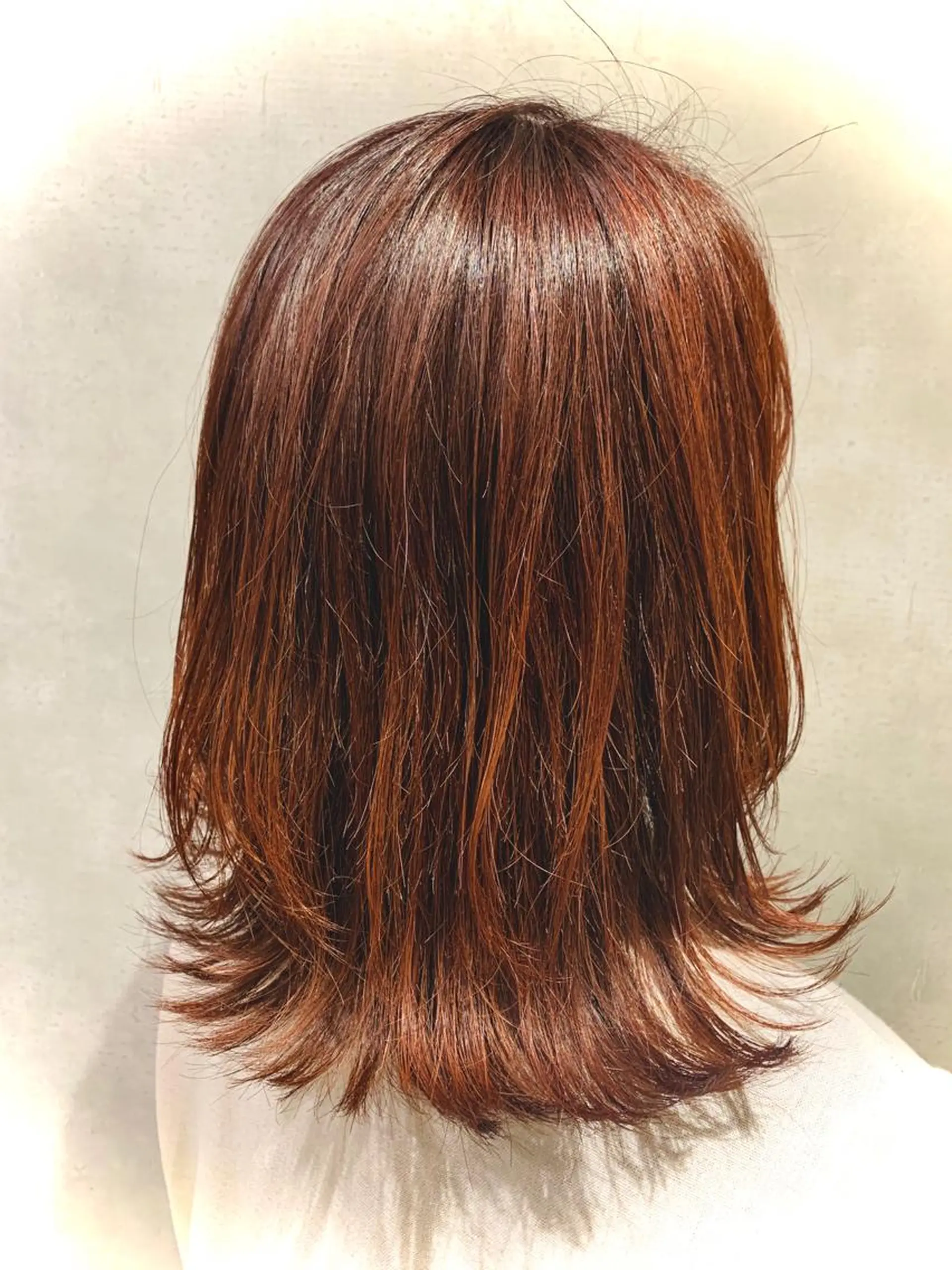 ミディアム カラー エンドウ ミノリ🤎 /半個室/レイヤーのヘアスタイル