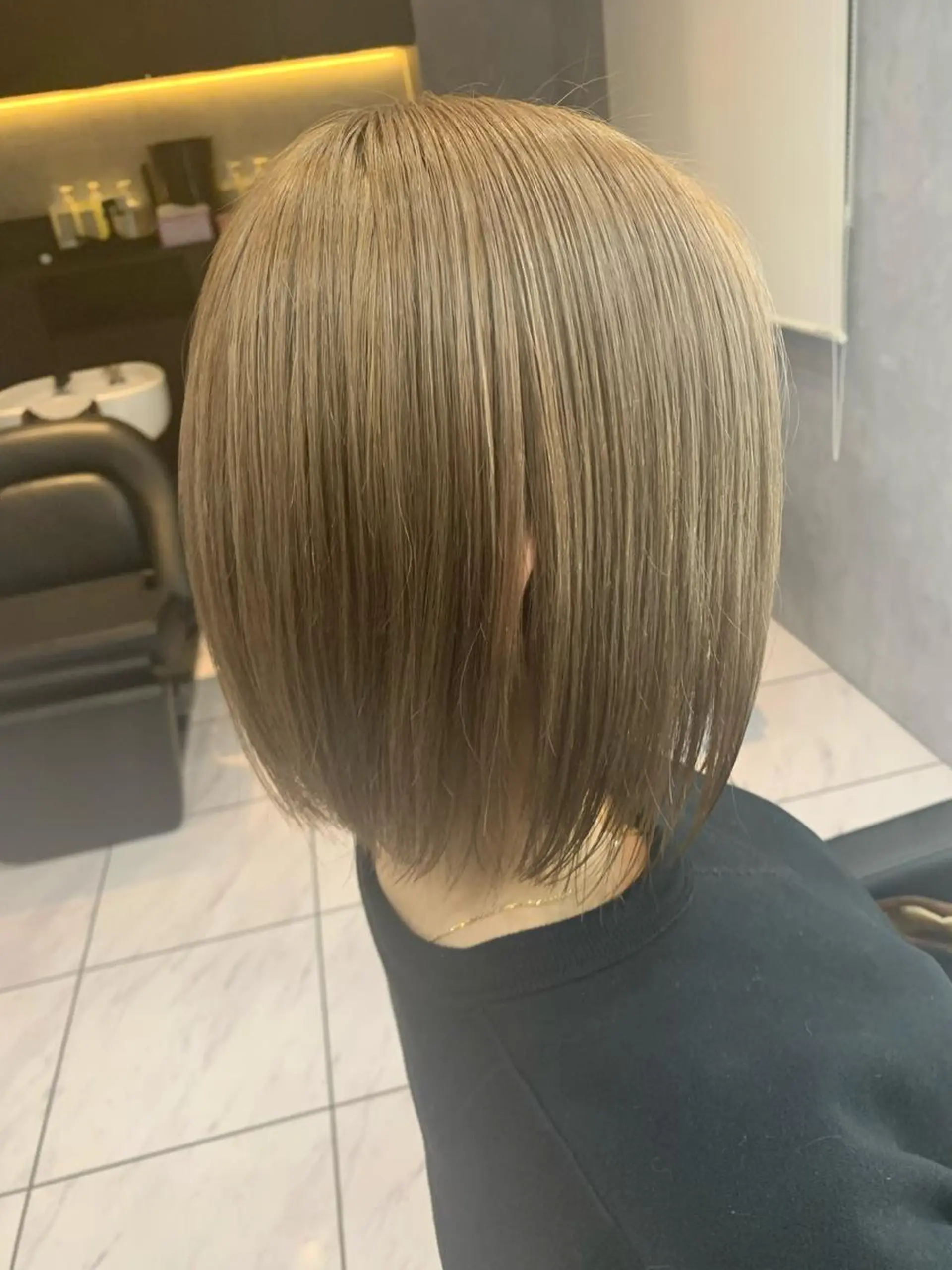 ショート 髪質改善 トリートメント ヘアカラー 透明感/ブリーチ縮毛 /髪質改善/星野純一のヘアスタイル