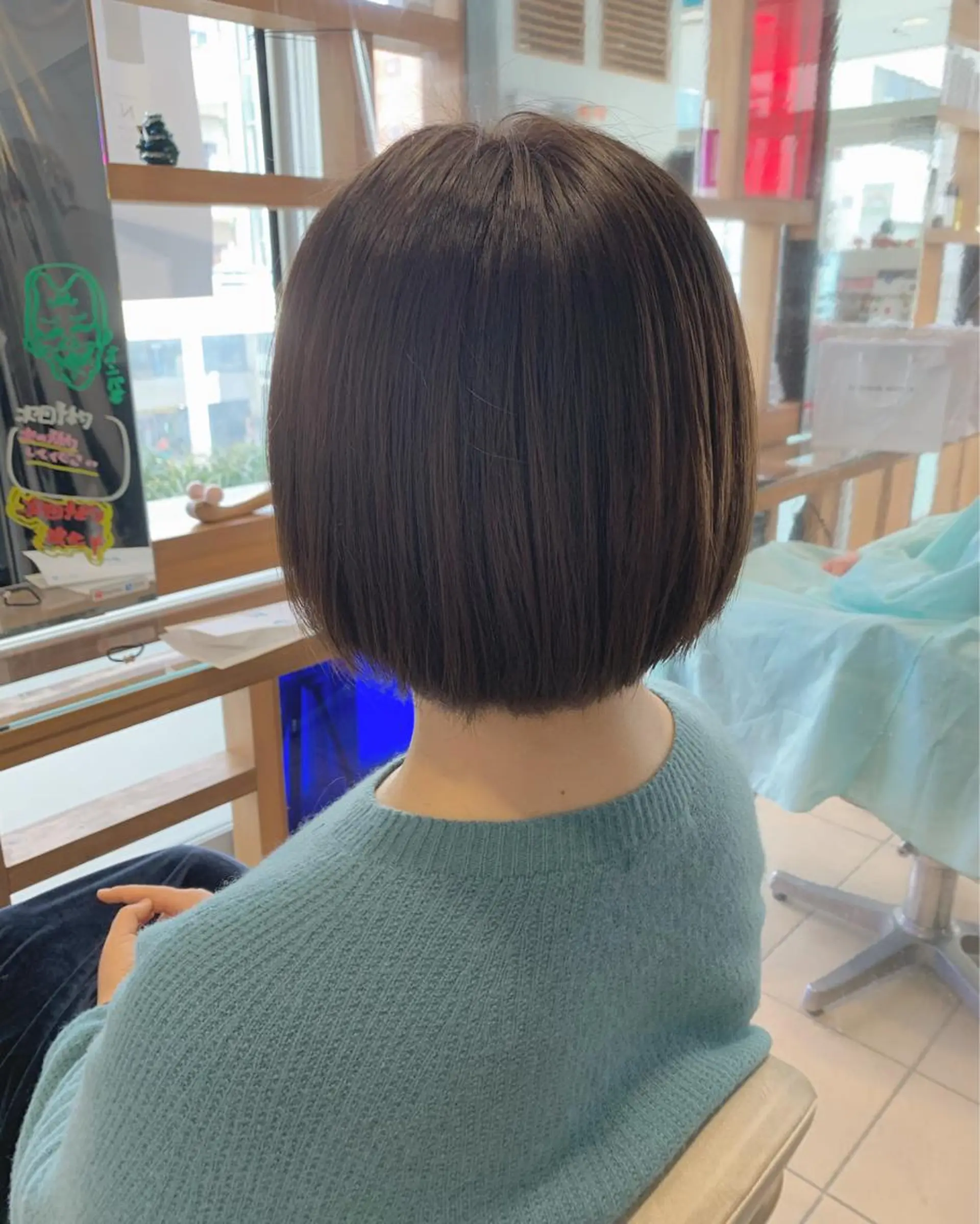 ショート カラー 透明感カラー ボブ 坂井翔　kiju オーナースタイリストのヘアスタイル