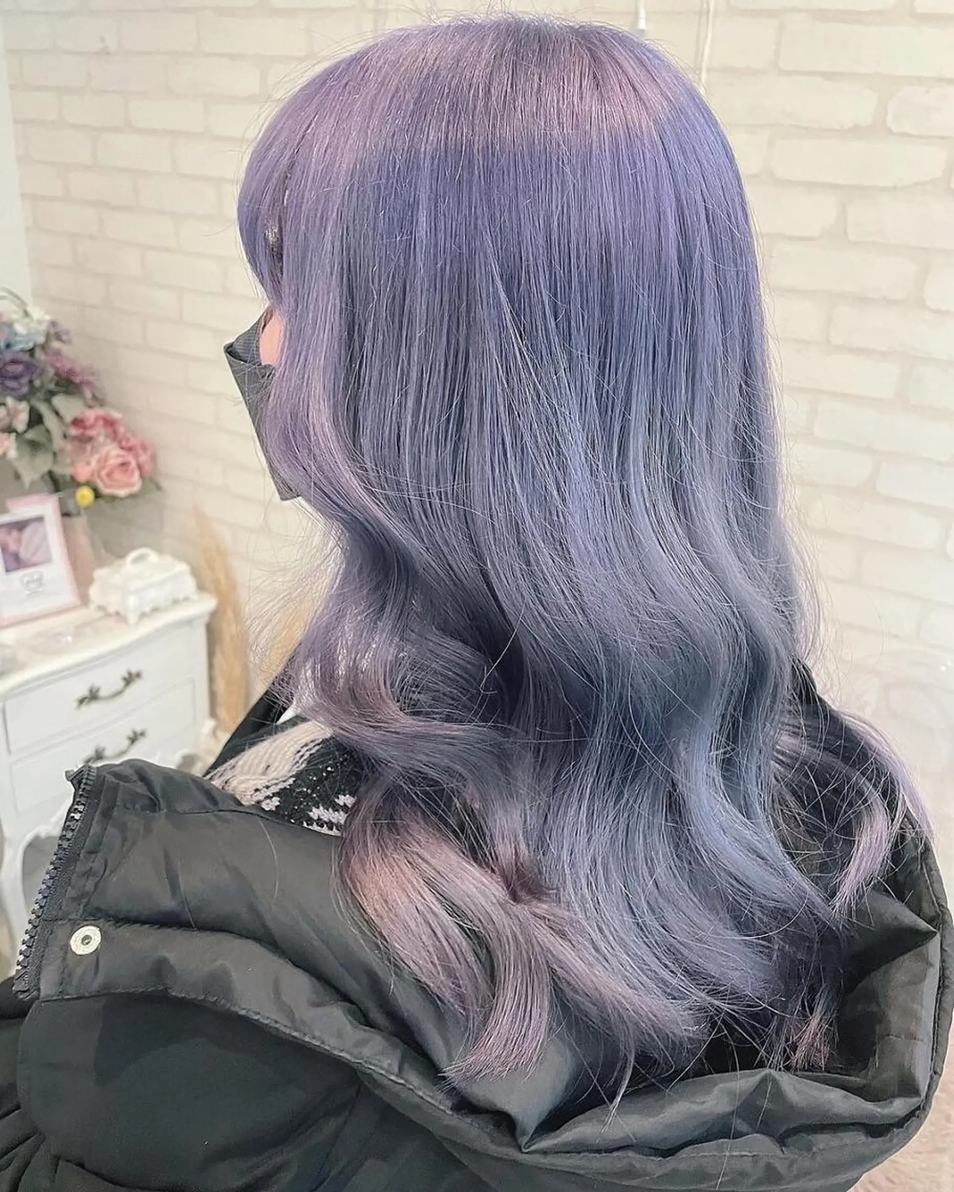 セミロング 韓国特化エクステ🟨 エクステのヘアスタイル