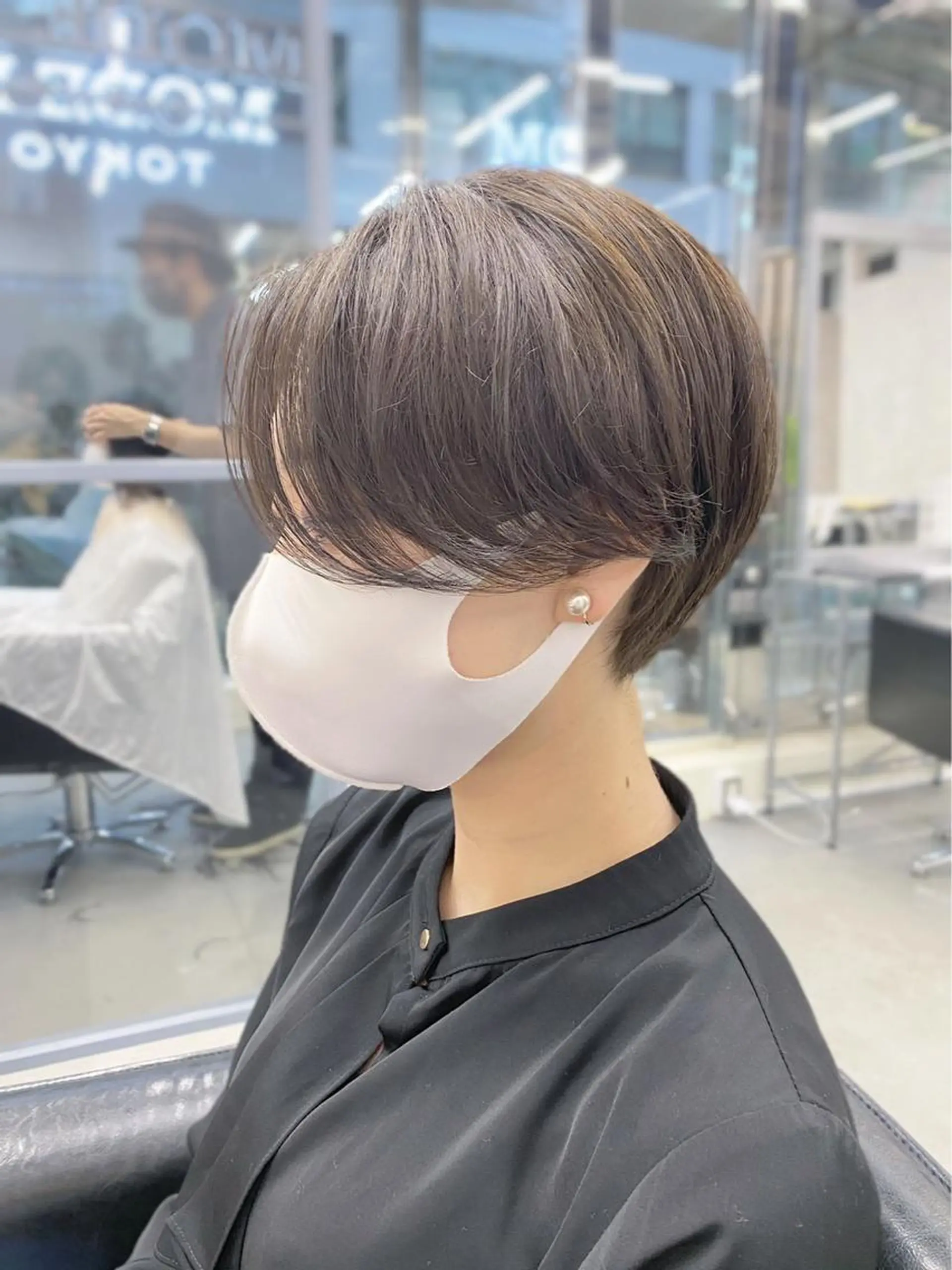 ショート カラー パーマ ヘアアレンジ 口コミ高評価👍✨ フチタミサオ🦋のヘアスタイル