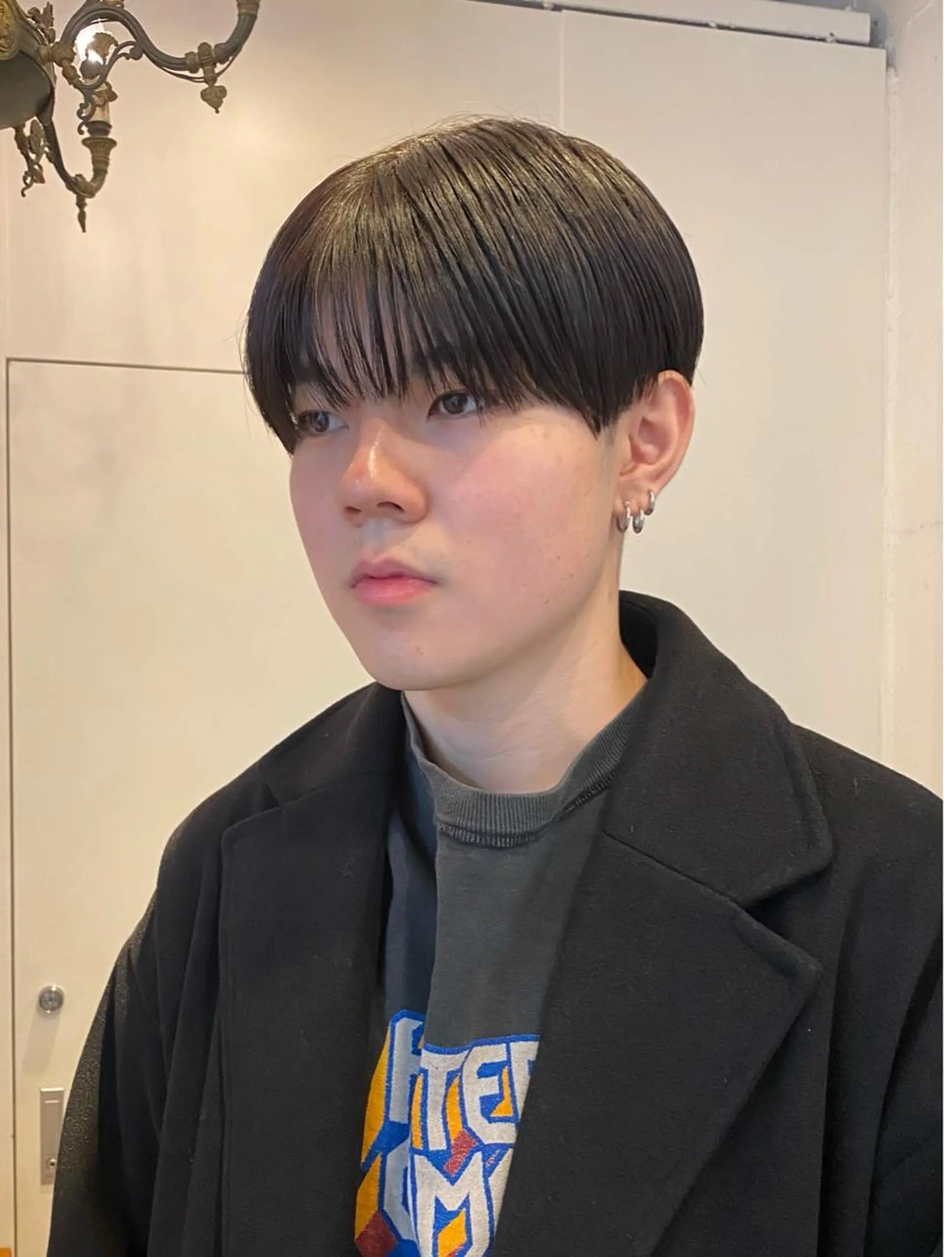 ショート メンズ マッシュ シースルーマッシュ カット トリートメント JINKIメンズ特化 メンズカットパーマのヘアスタイル