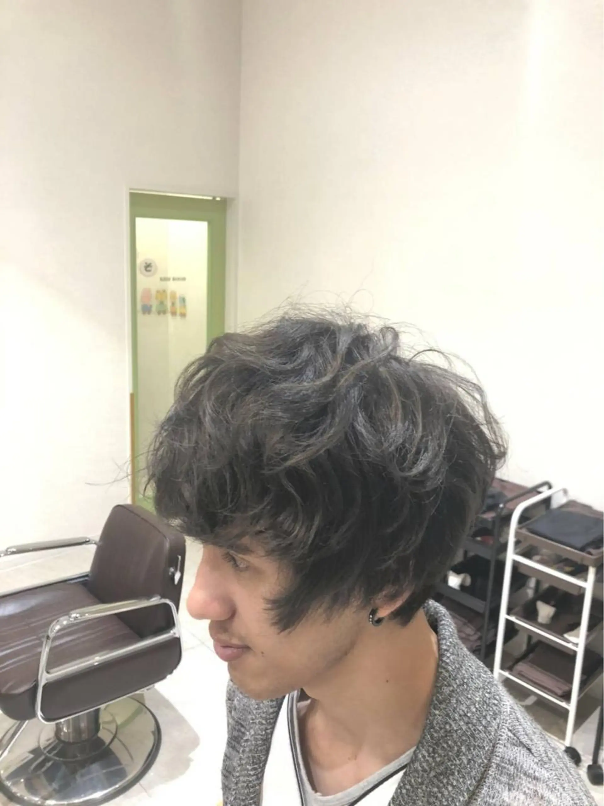 パーマ メンズ マッシュ メンズパーマ パーマ 安田 美由紀のヘアスタイル