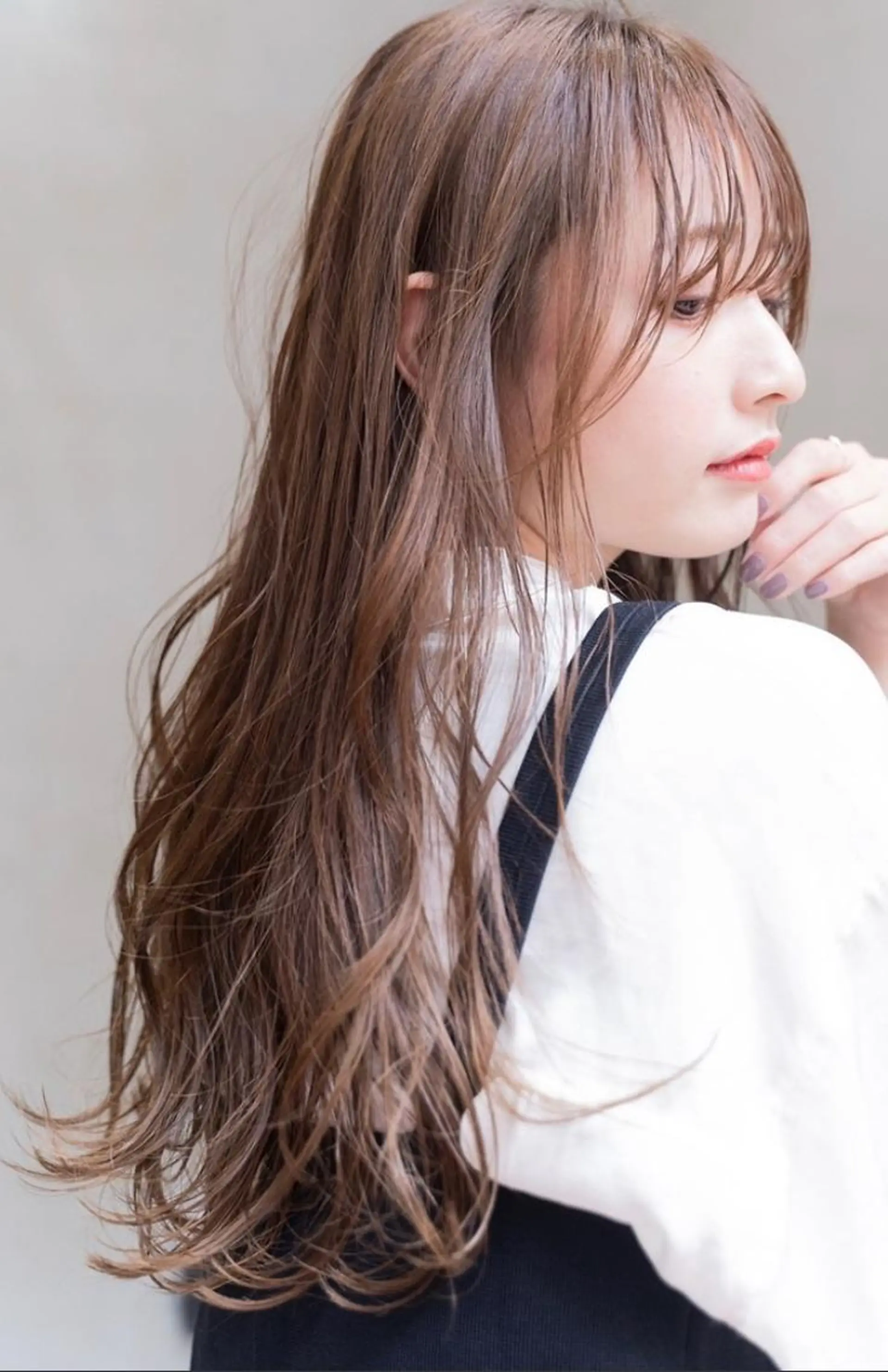 ロング ヘアアレンジ カット ヘアカラー トリートメント Ameri/髪質改善 /韓国ヘア🇰🇷のヘアスタイル