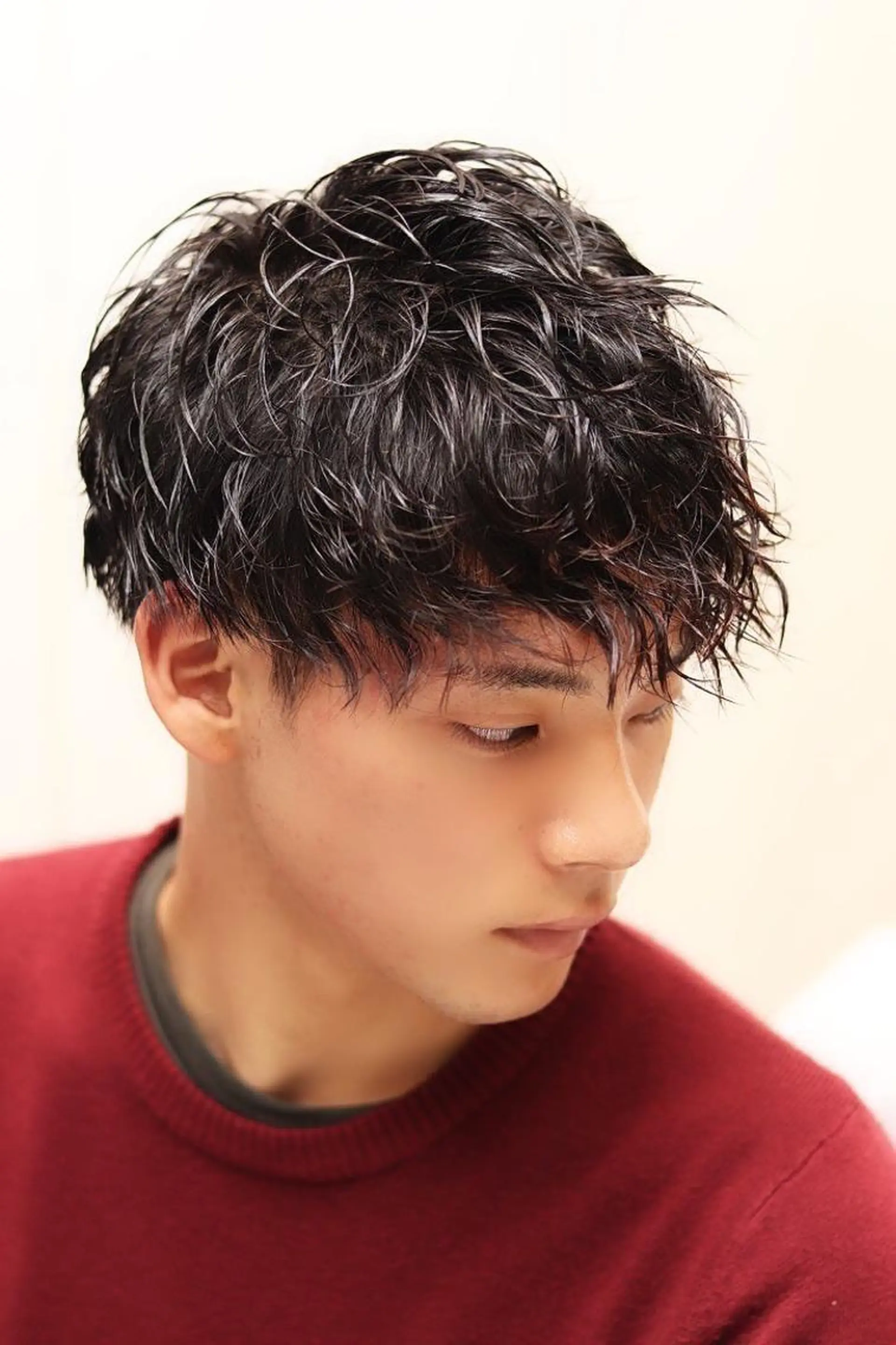 ショート パーマ メンズ カット パーマ ショート・ボブ特化型美容室 Number 博多所属・藤村 泰太のヘアスタイル