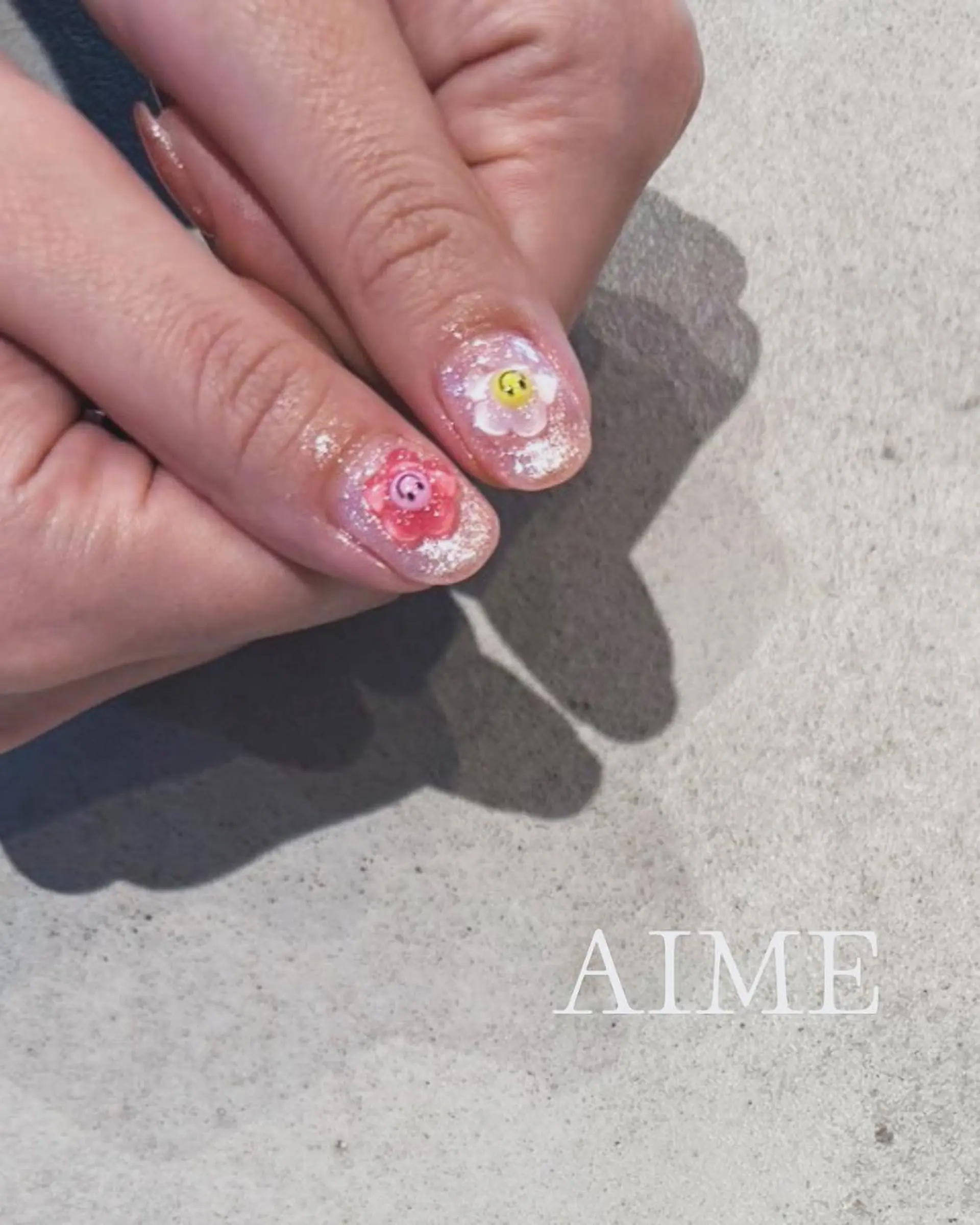 ネイル 持ち込み ハンドネイル AIME （momo）のネイルデザイン