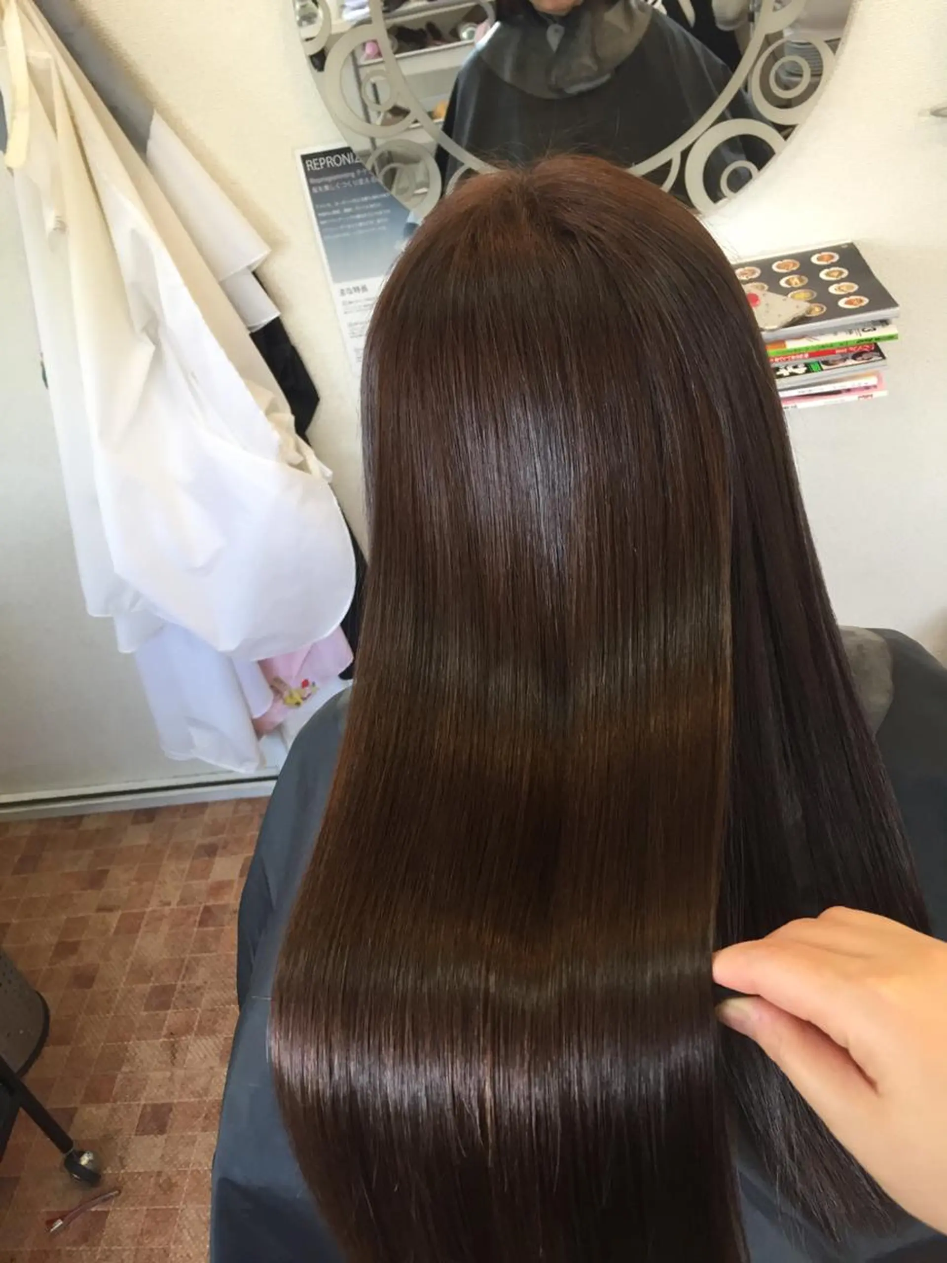 ロング 縮毛矯正 hair design PAPISTA所属・中村 祐美可のヘアスタイル