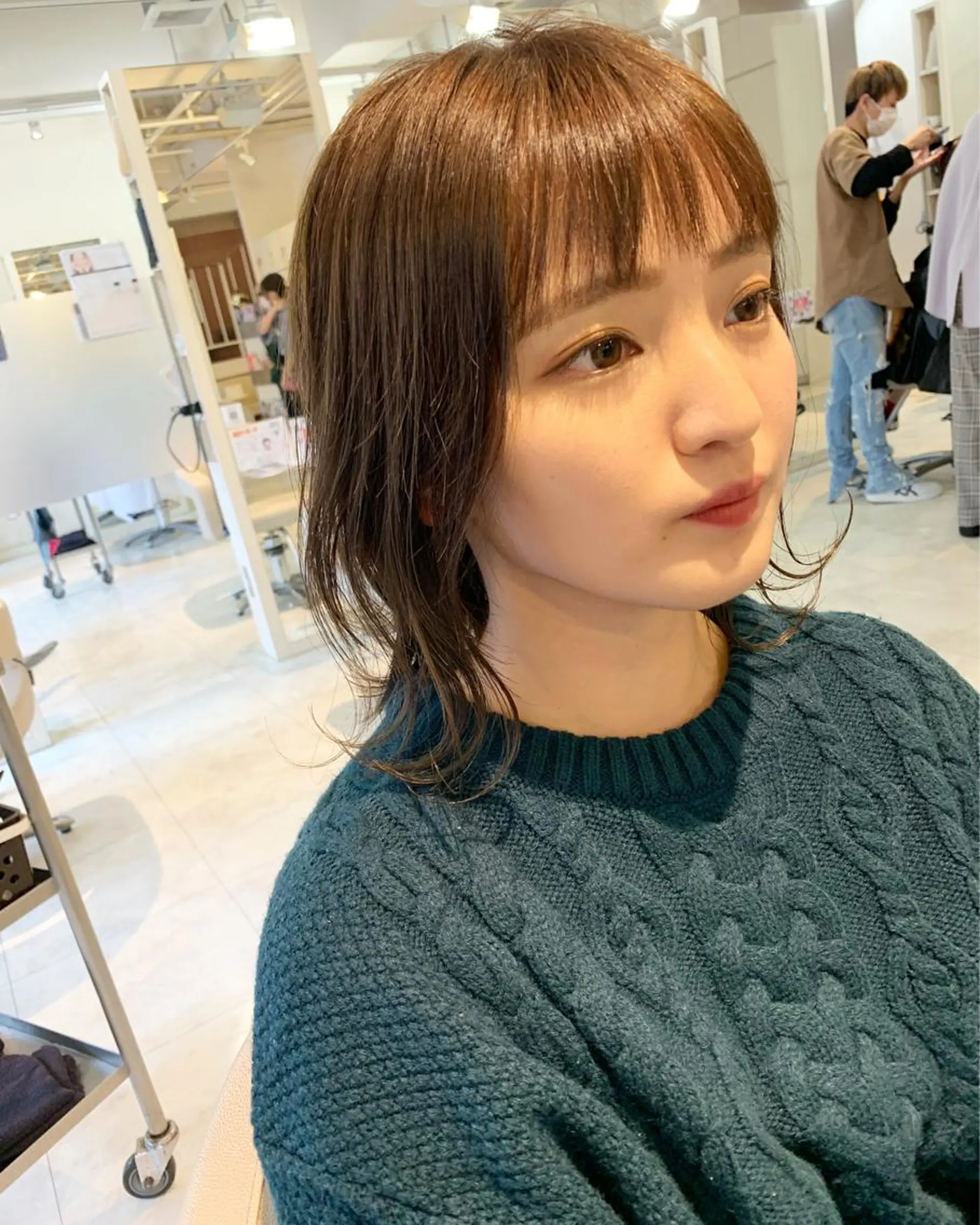 ミディアム ボブ 外ハネヘア カット 本田 卓也のヘアスタイル