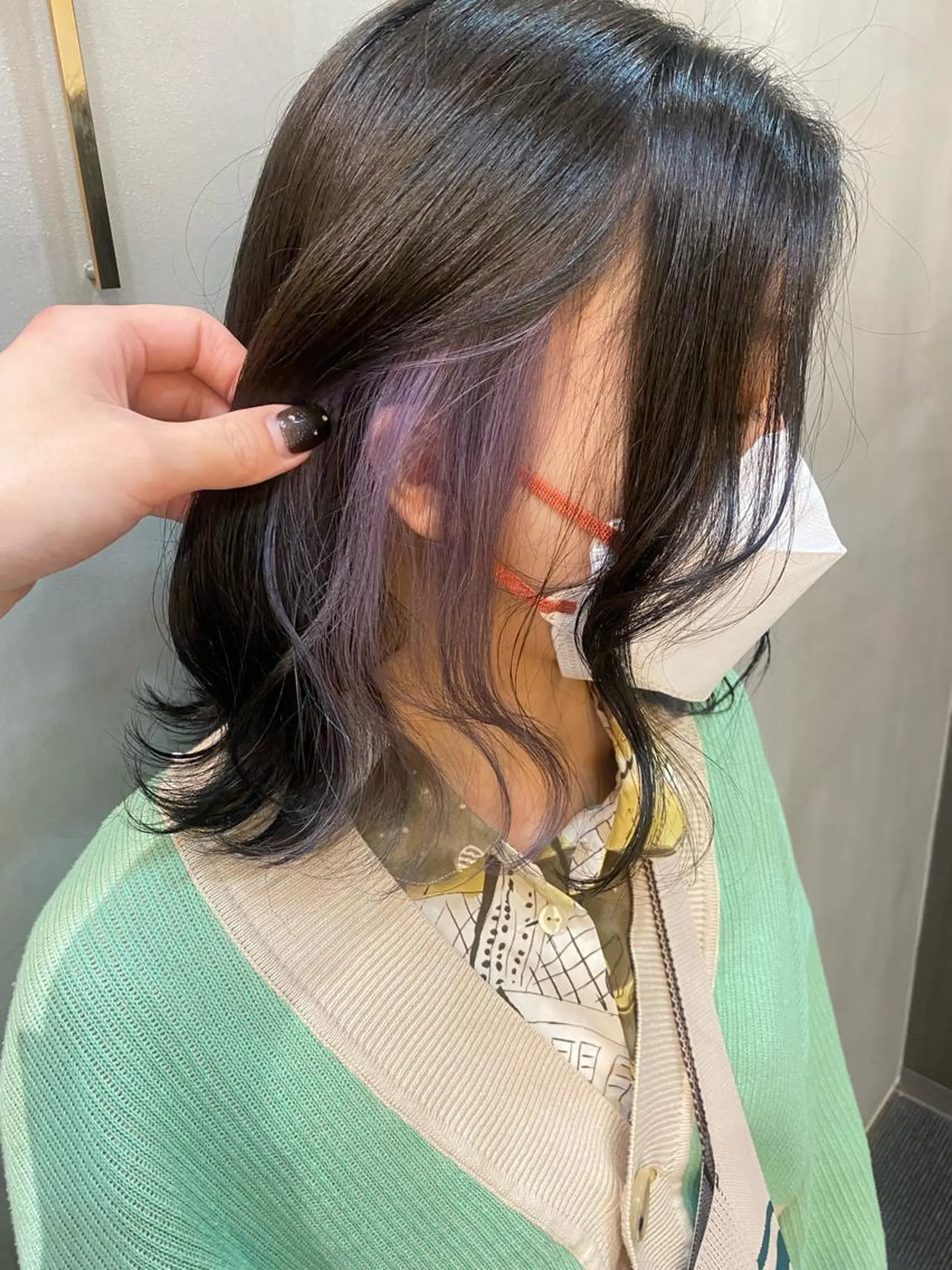 ミディアム カラー 韓国×髪質改善カラー 💎hinaのヘアスタイル