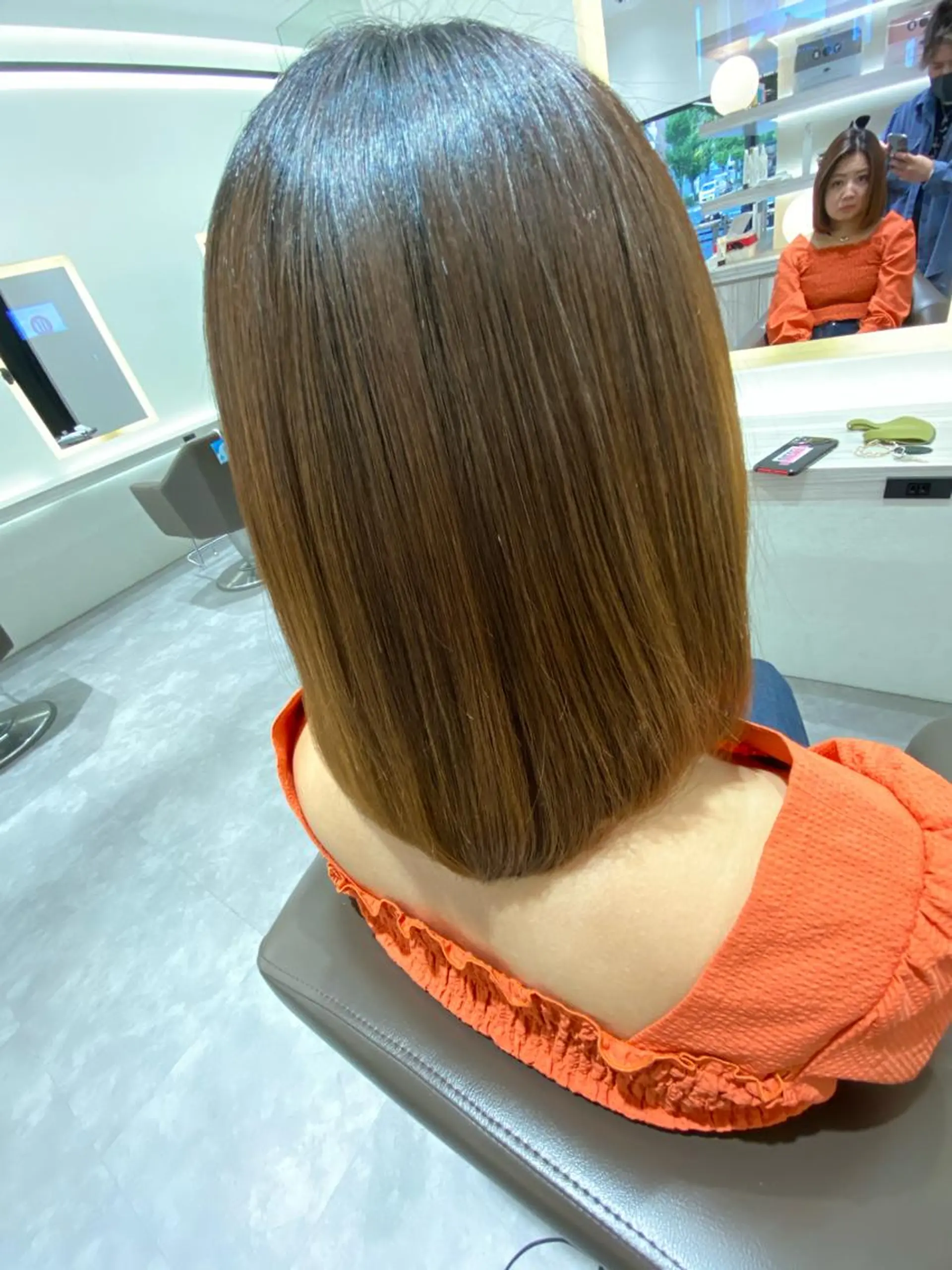 ロング ヘアカラー 縮毛矯正 トリートメント EARTH今池店/ 縮毛矯正/パーマ/のヘアスタイル