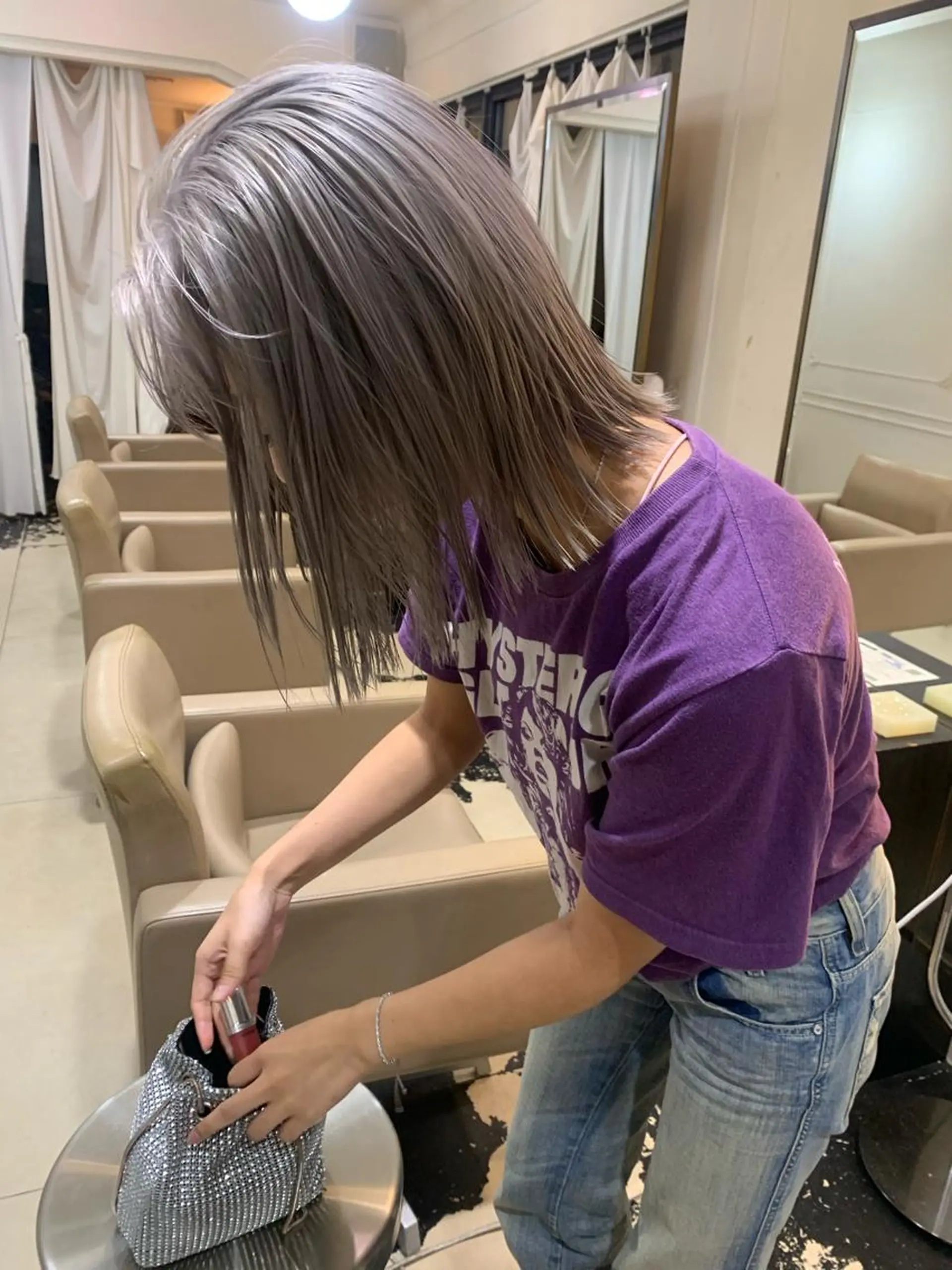 ミディアム カラー 早川 豪のヘアスタイル