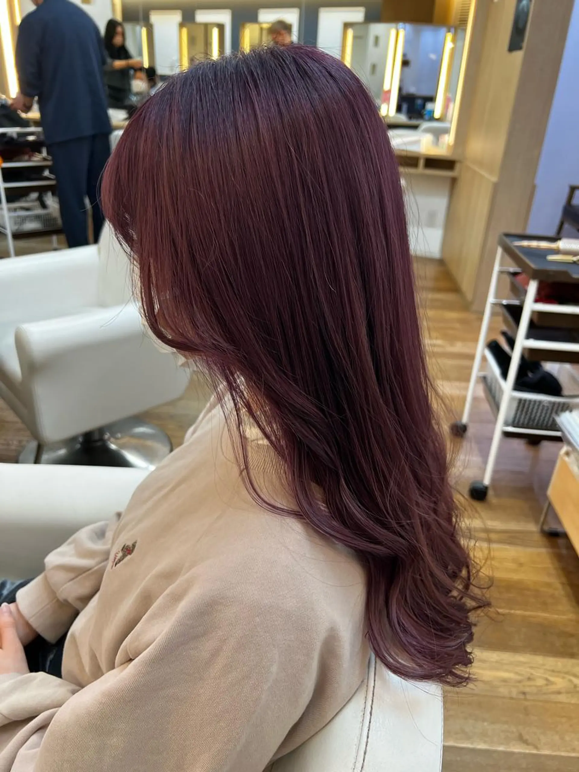 ロング カラー ヘアカラー トリートメント ✂︎HITOMI ✂︎のヘアスタイル