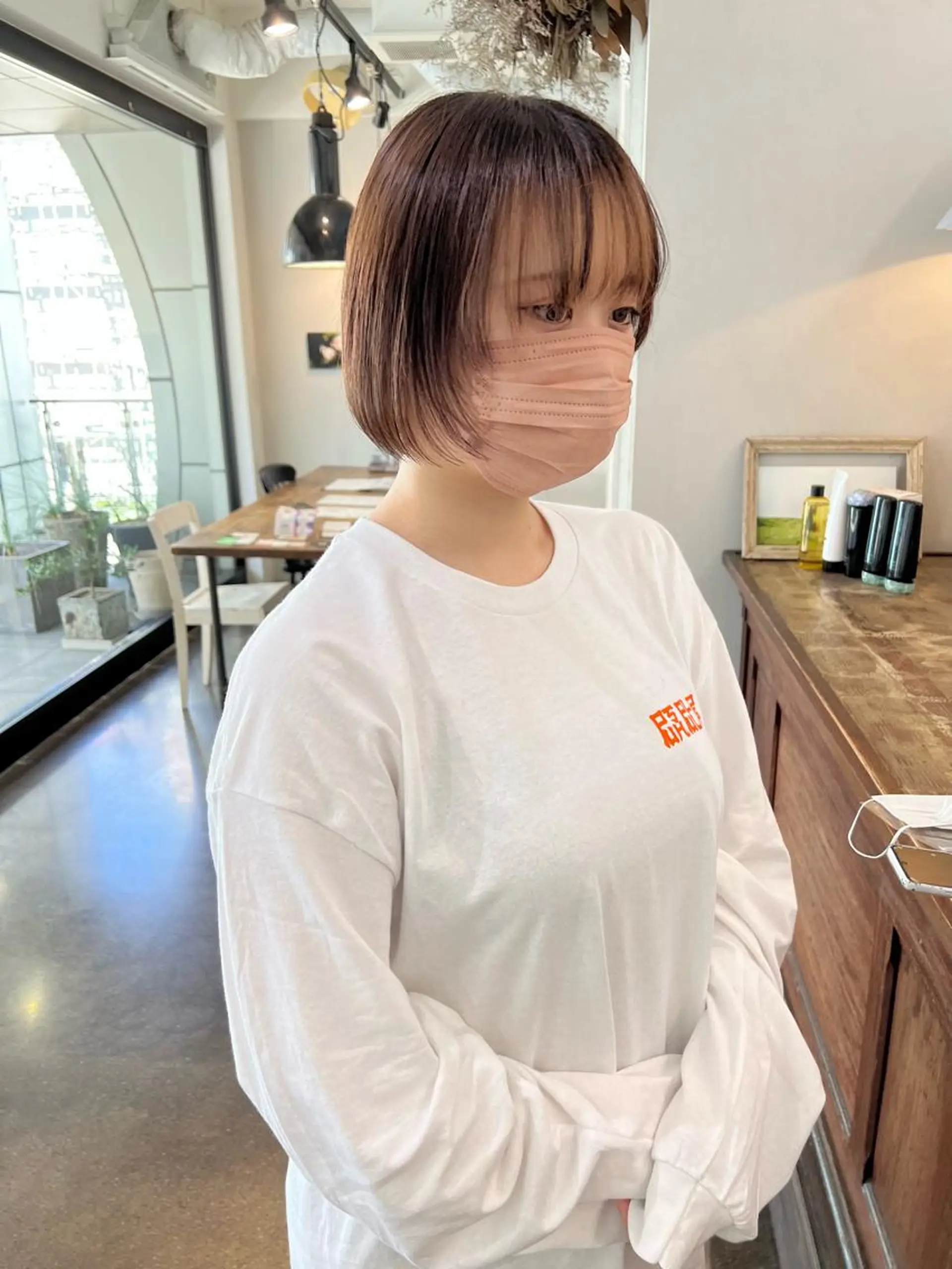 ショート ボブ 顔まわりレイヤー レイヤーカット カット 千葉 郁也のヘアスタイル