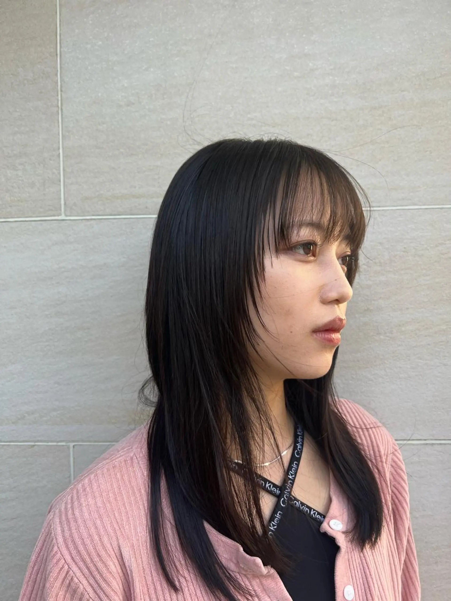 ロング カット 縮毛矯正 🤍細矢 杏奈／ 韓国風ヘア🤍のヘアスタイル