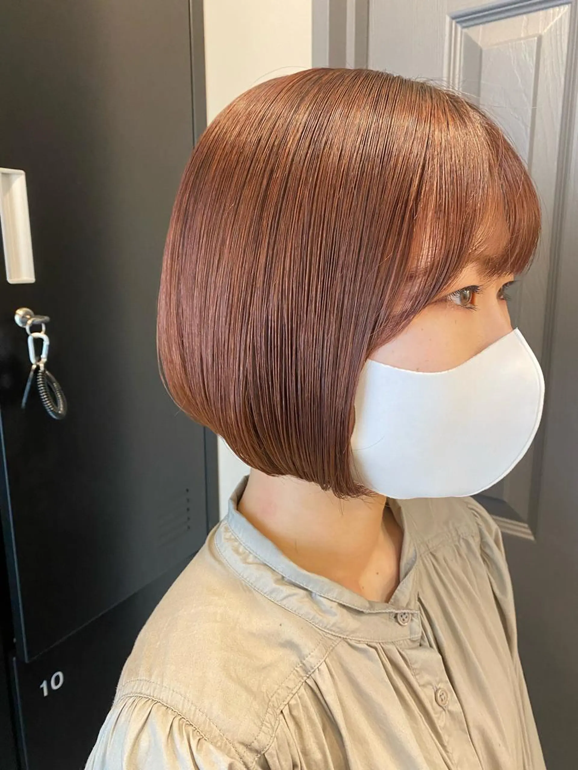 ショート カラー 切りっぱなしボブ ボブ louwe 武藤幸世のヘアスタイル