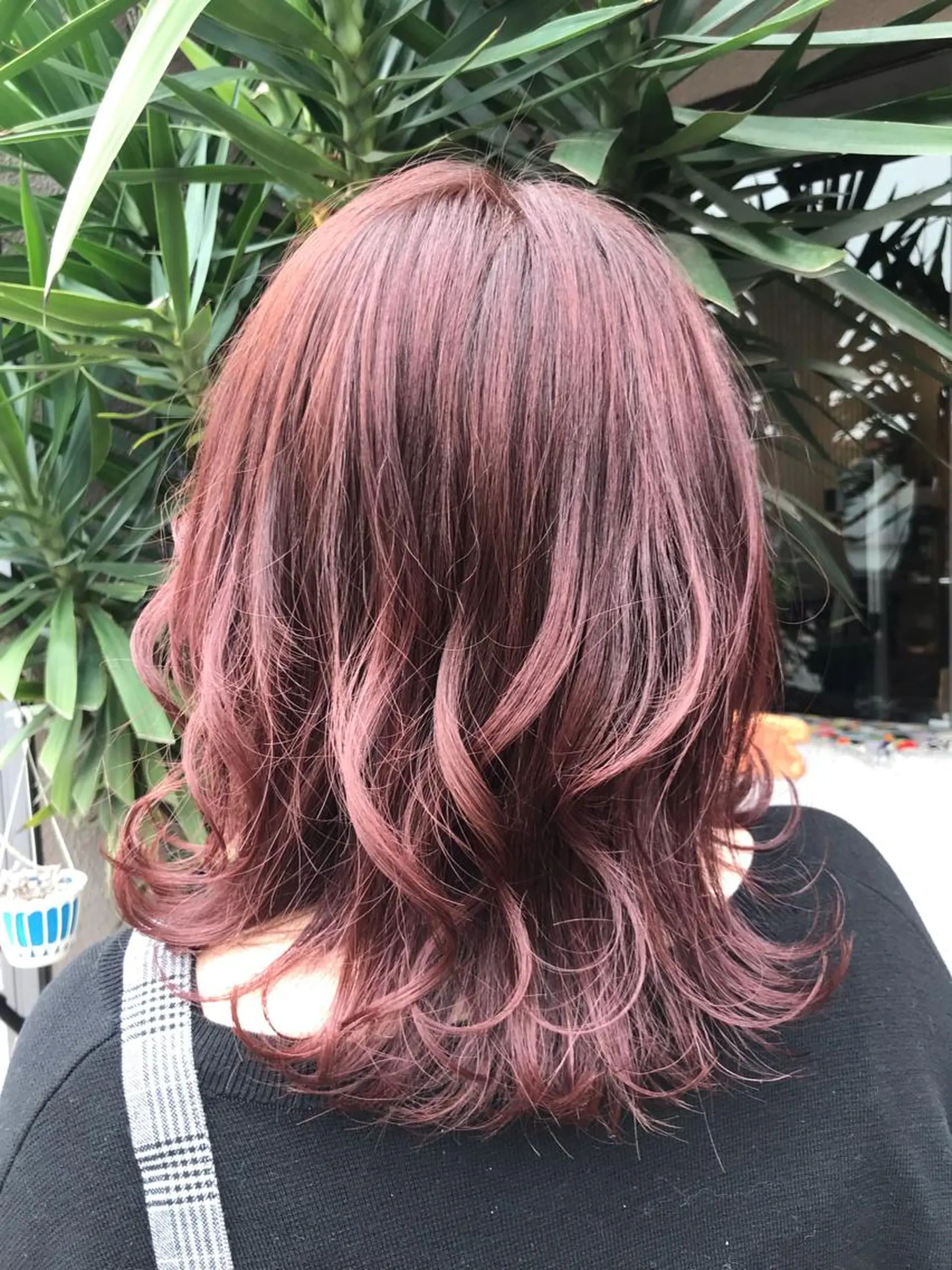 ミディアム ヘアカラー 玉木 育実のヘアスタイル
