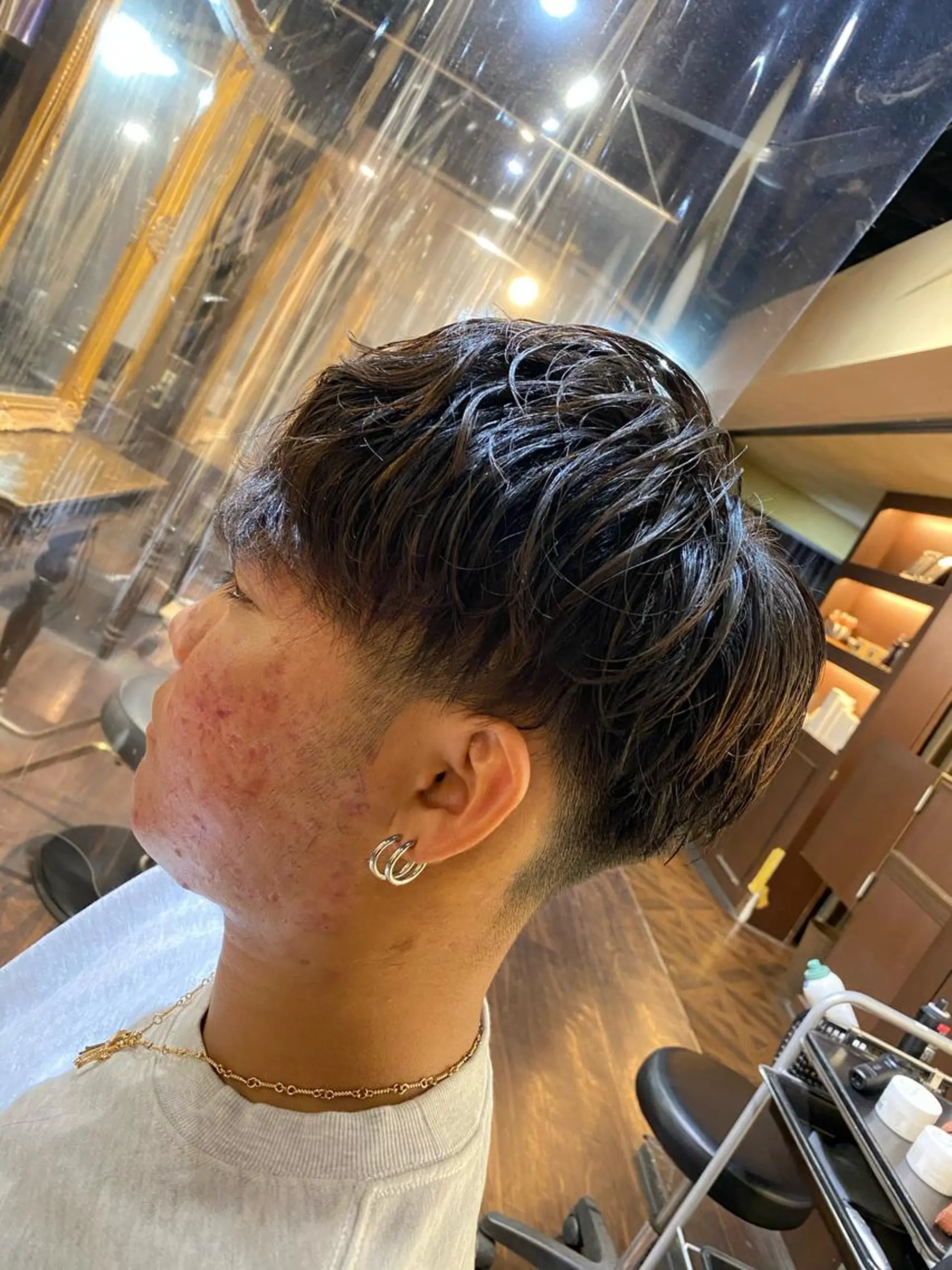 パーマ メンズ メンズパーマ メンズサロンANDY 御堂筋なんば店所属・大阪メンズヘアのプロ 高橋 直希のヘアスタイル