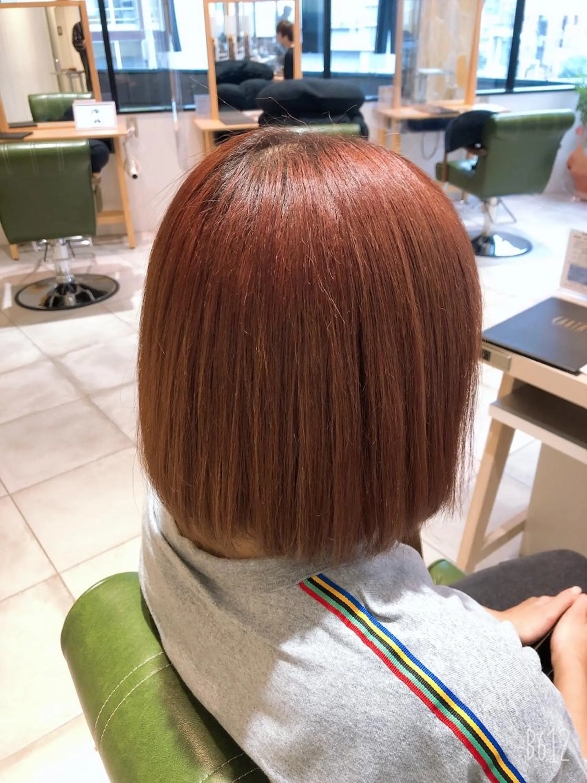 ショート カラー オレンジ EARTH志木/佐藤 氷河のヘアスタイル