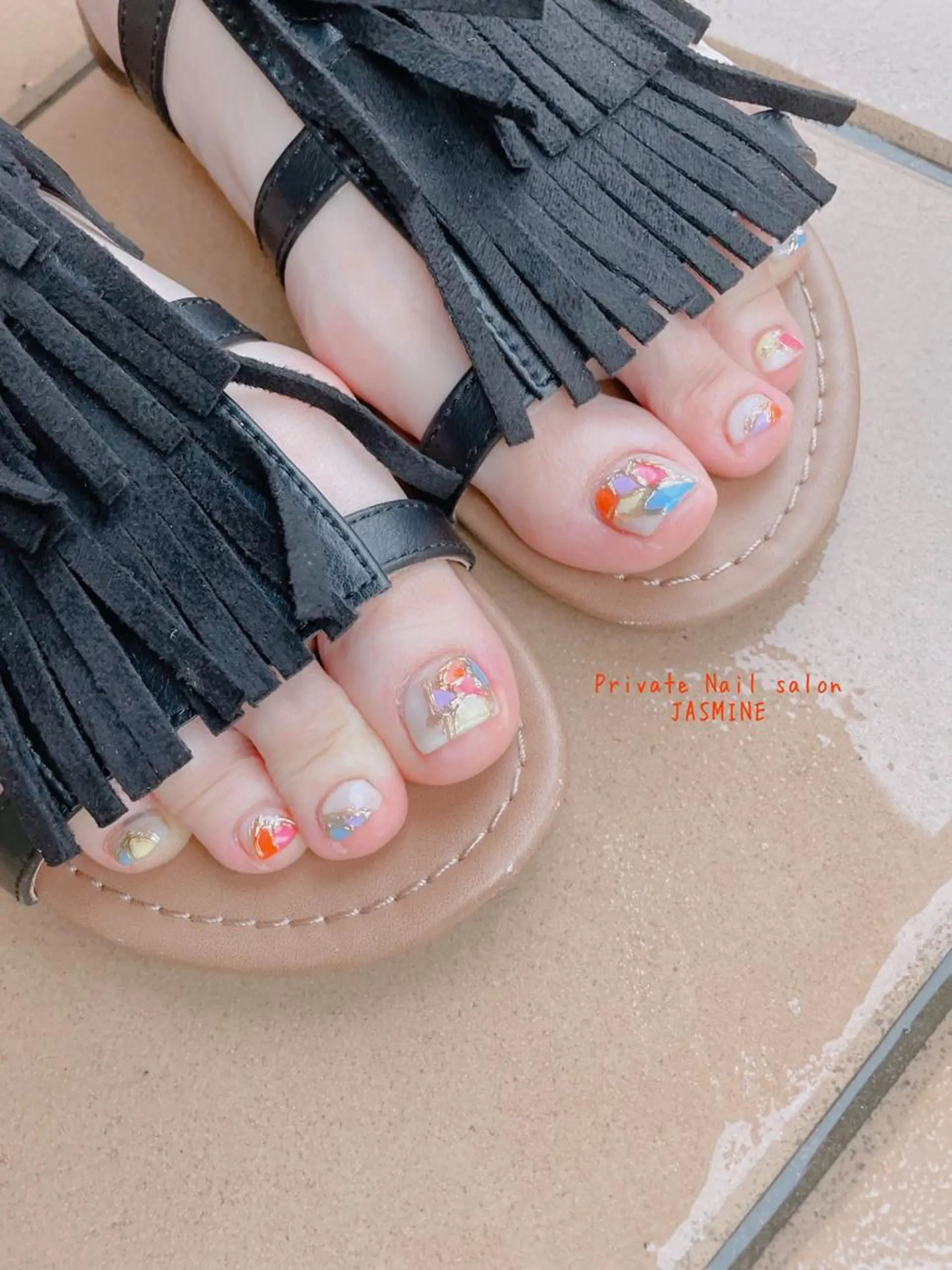 ネイル アートネイル フットネイル ミラーネイル Nail salon JASMINEのネイルデザイン