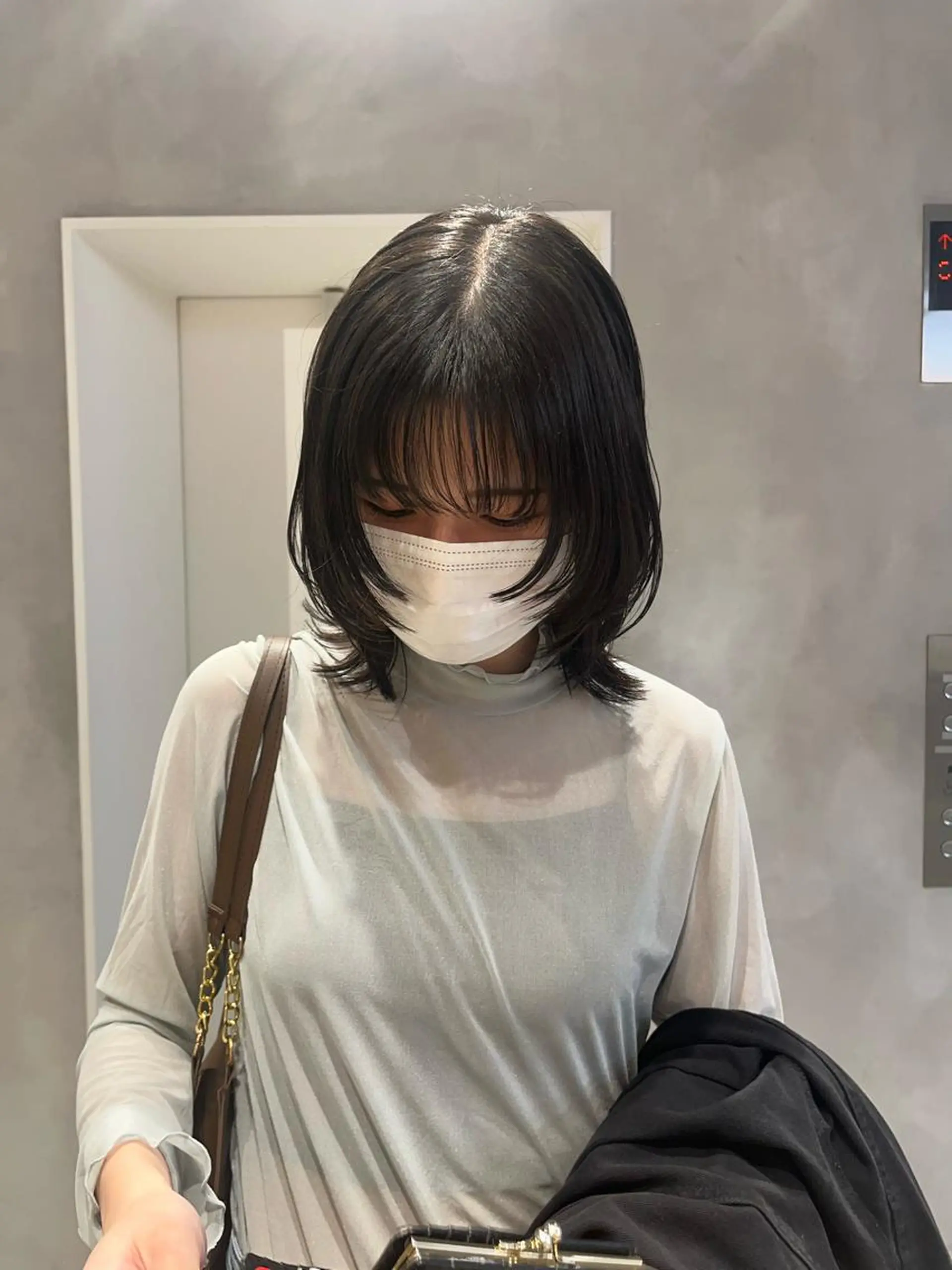 ミディアム ボブ/ベージュ/ パーマ🪿近森ゆいのヘアスタイル