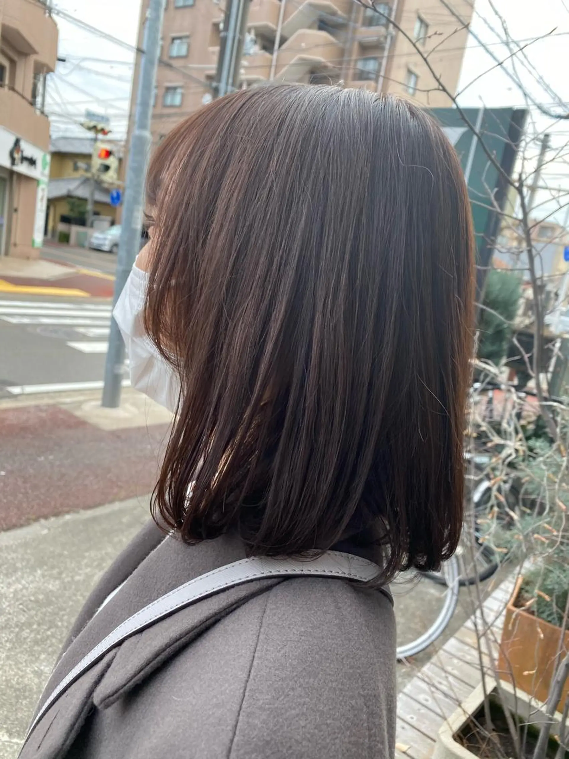 ミディアム カラー ブリーチ ラベンダーカラー ブリーチなしカラー オレンジ hair&eyelash Truth所属・名古屋市北区/黒川/ Truth上谷綾子のヘアスタイル