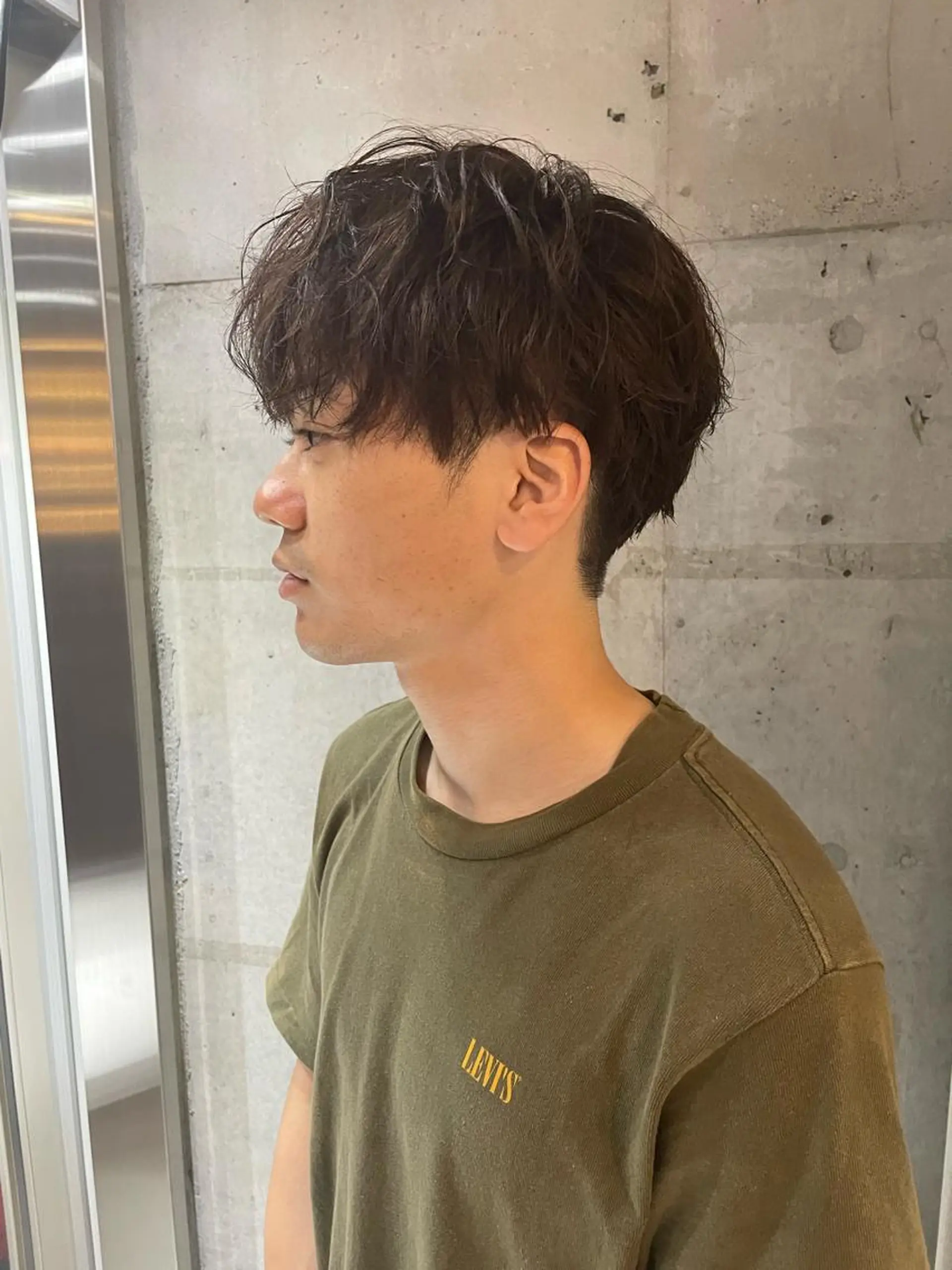 メンズ マッシュ メンズパーマ メンズツイストパーマ ツーブロック 刈り上げ カット ヘアセット フリーランスシェアサロンルレイル所属・心斎橋/メンズ /ルレイル/地形真希のヘアスタイル