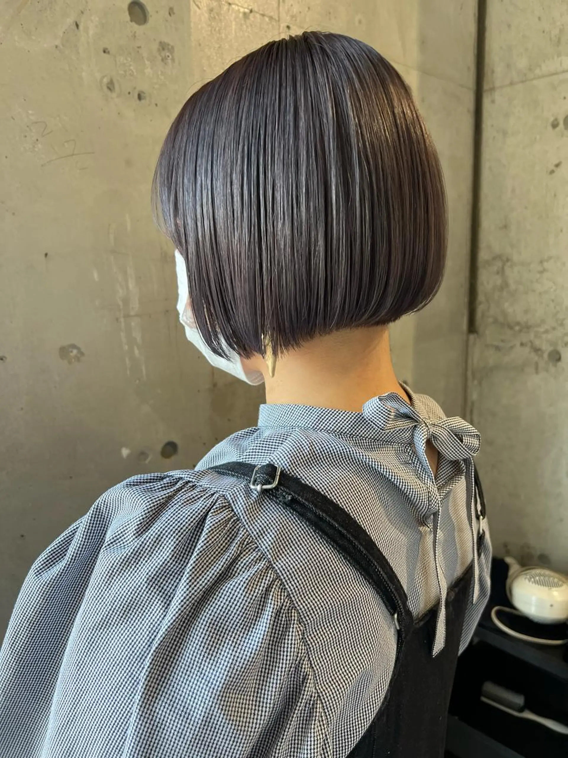 ショート カラー ヘアアレンジ アッシュ アッシュグレー カット ヘアカラー トリートメント lani 天神大名/ブリーチのヘアスタイル