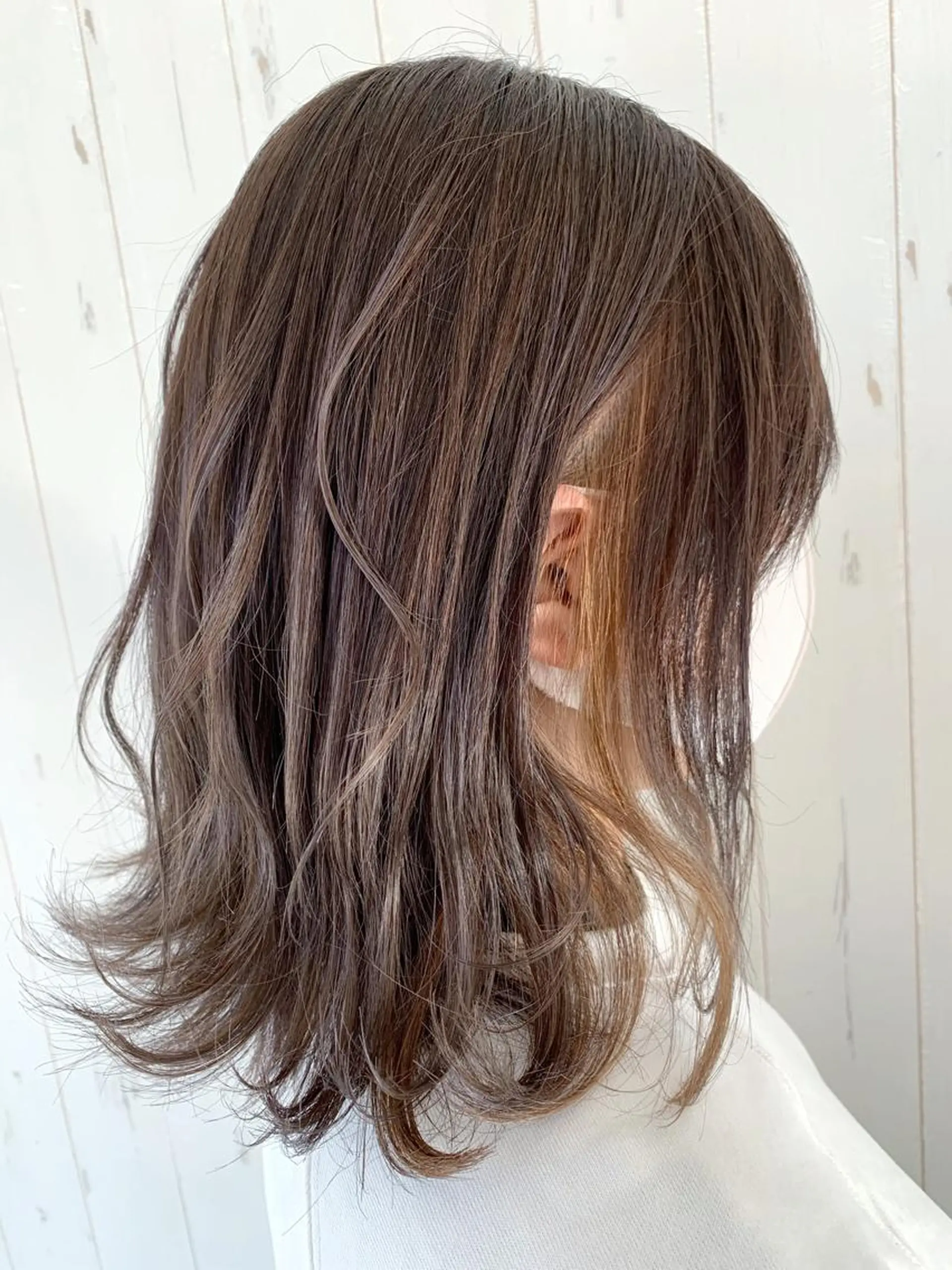 ミディアム ヘアカラー トリートメント 髪質改善/ハイライト 小林秀樹のヘアスタイル