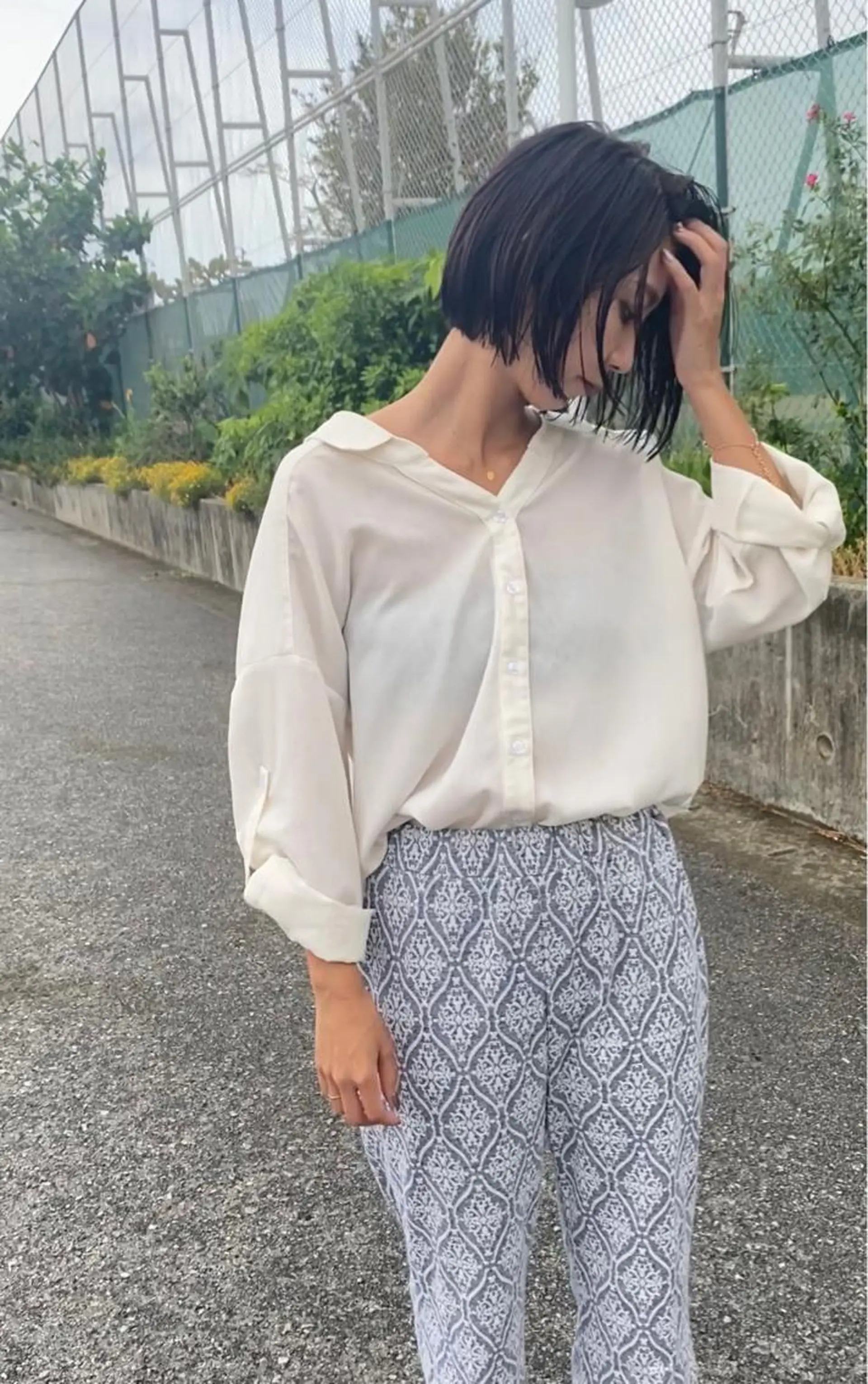 ショート カラー イルミナカラー カット ヘアカラー grand juteのヘアスタイル