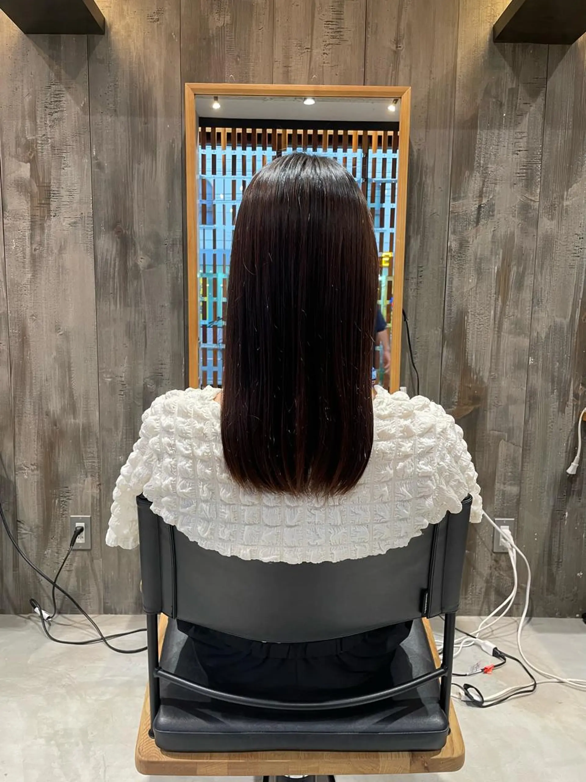 ロング 縮毛矯正 三好 祐希のヘアスタイル